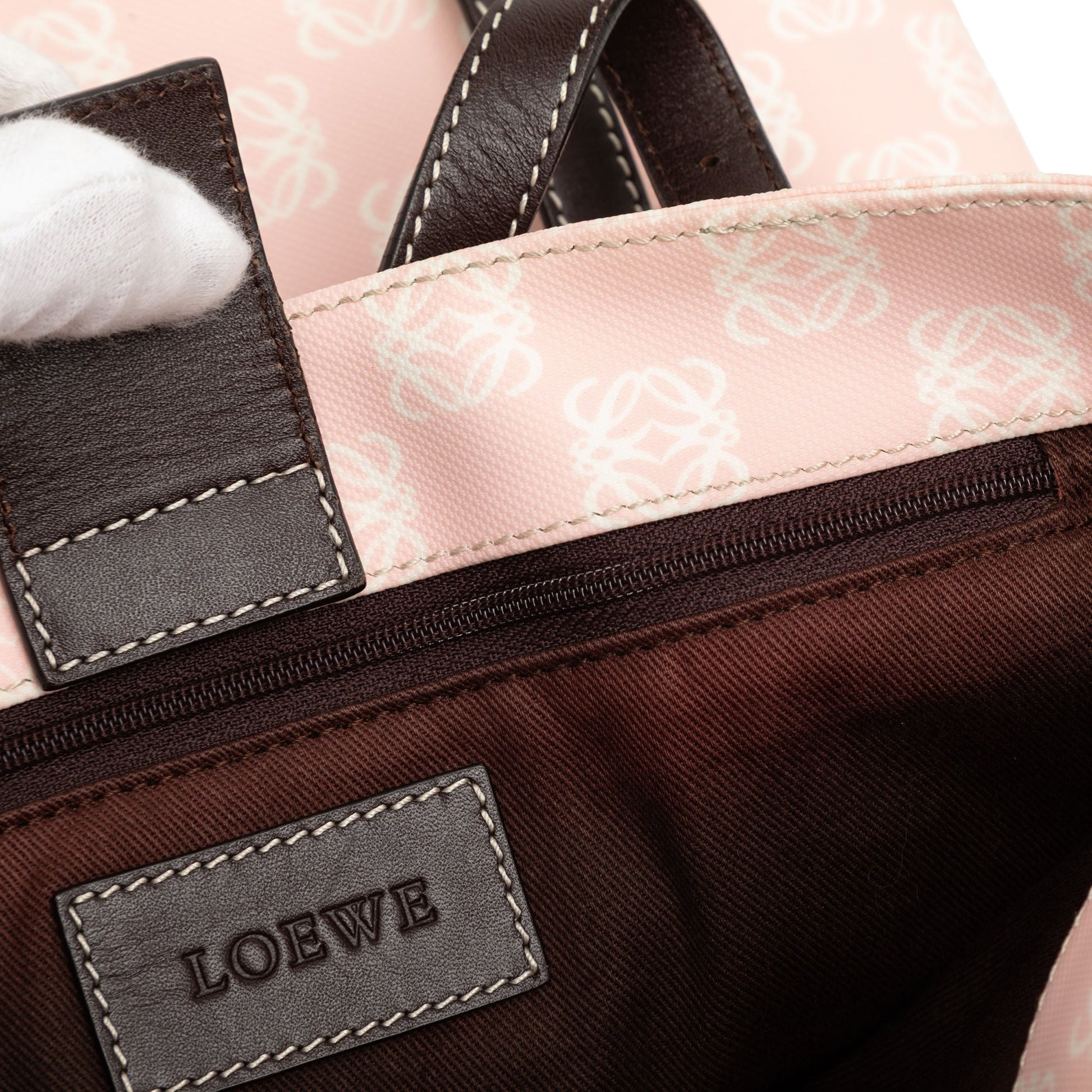LOEWE Anagram Coated Canvas Tote