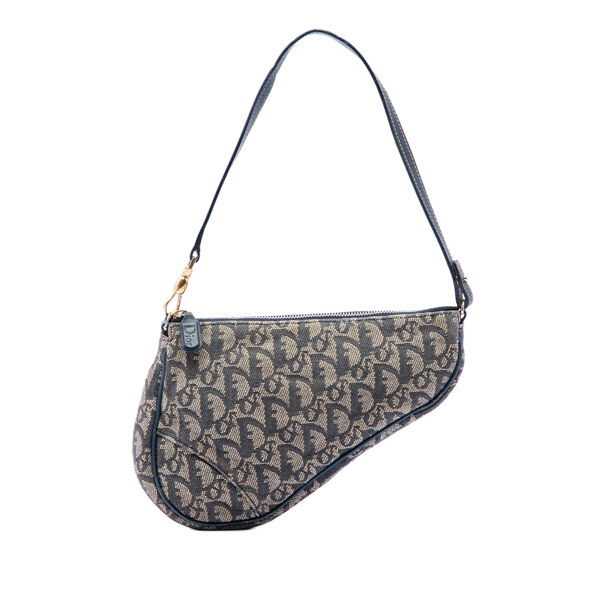 Dior Mini Diorissimo Canvas Saddle Pochette