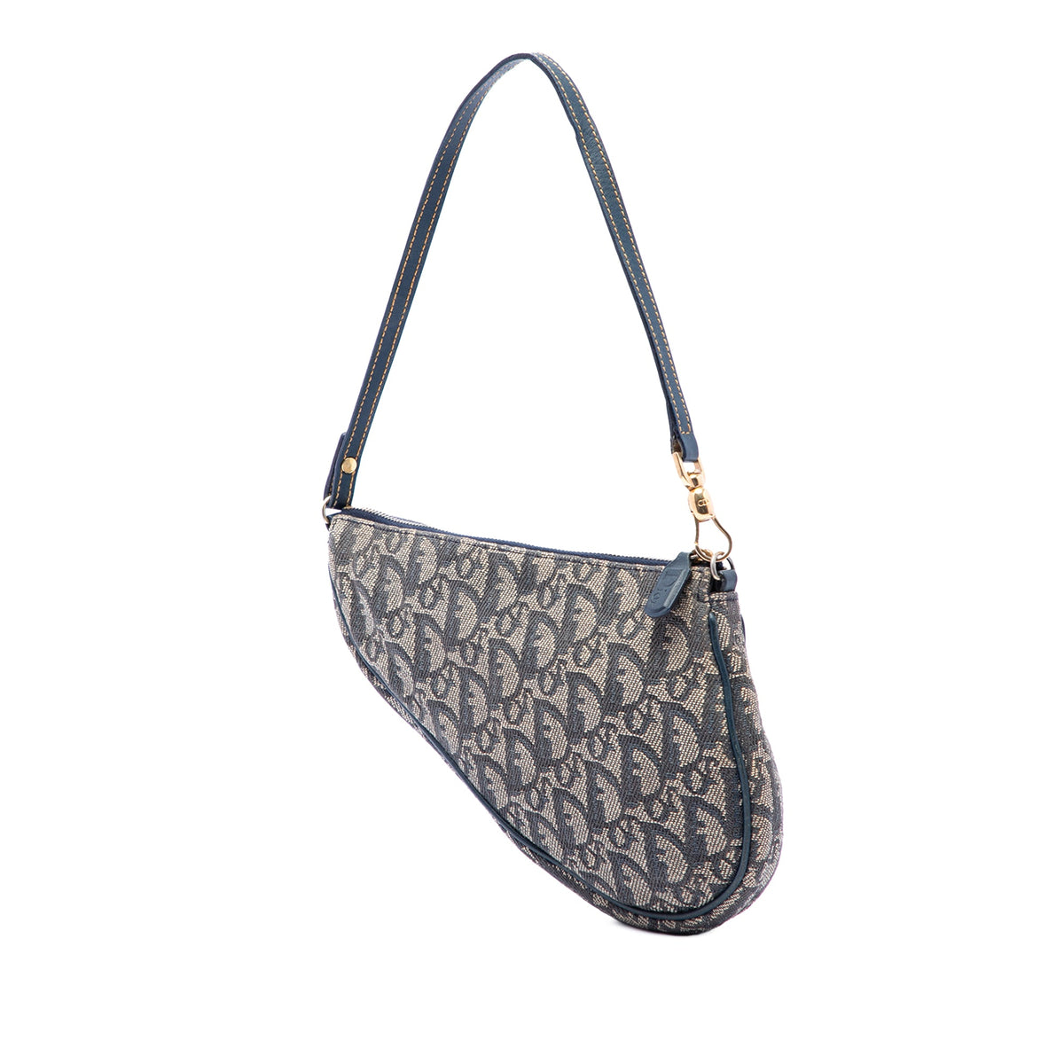 Dior Mini Diorissimo Canvas Saddle Pochette