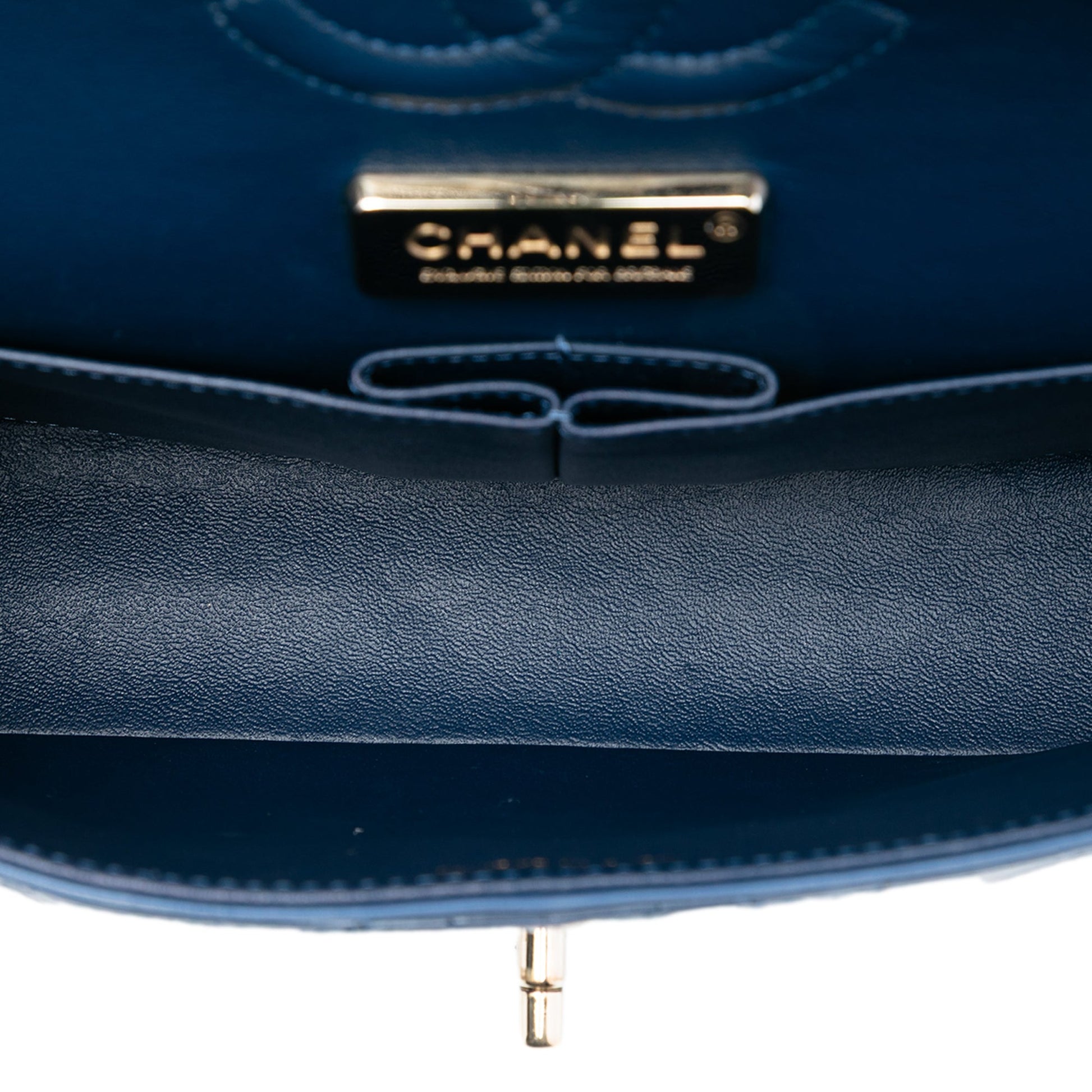 Chanel Medium Classic Glazed Calfskin Camellia Double Flap