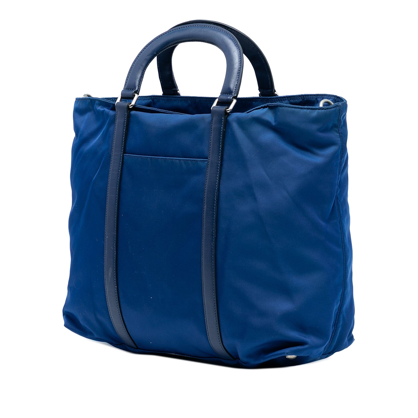 Prada Vitello Trimmed Tessuto Satchel