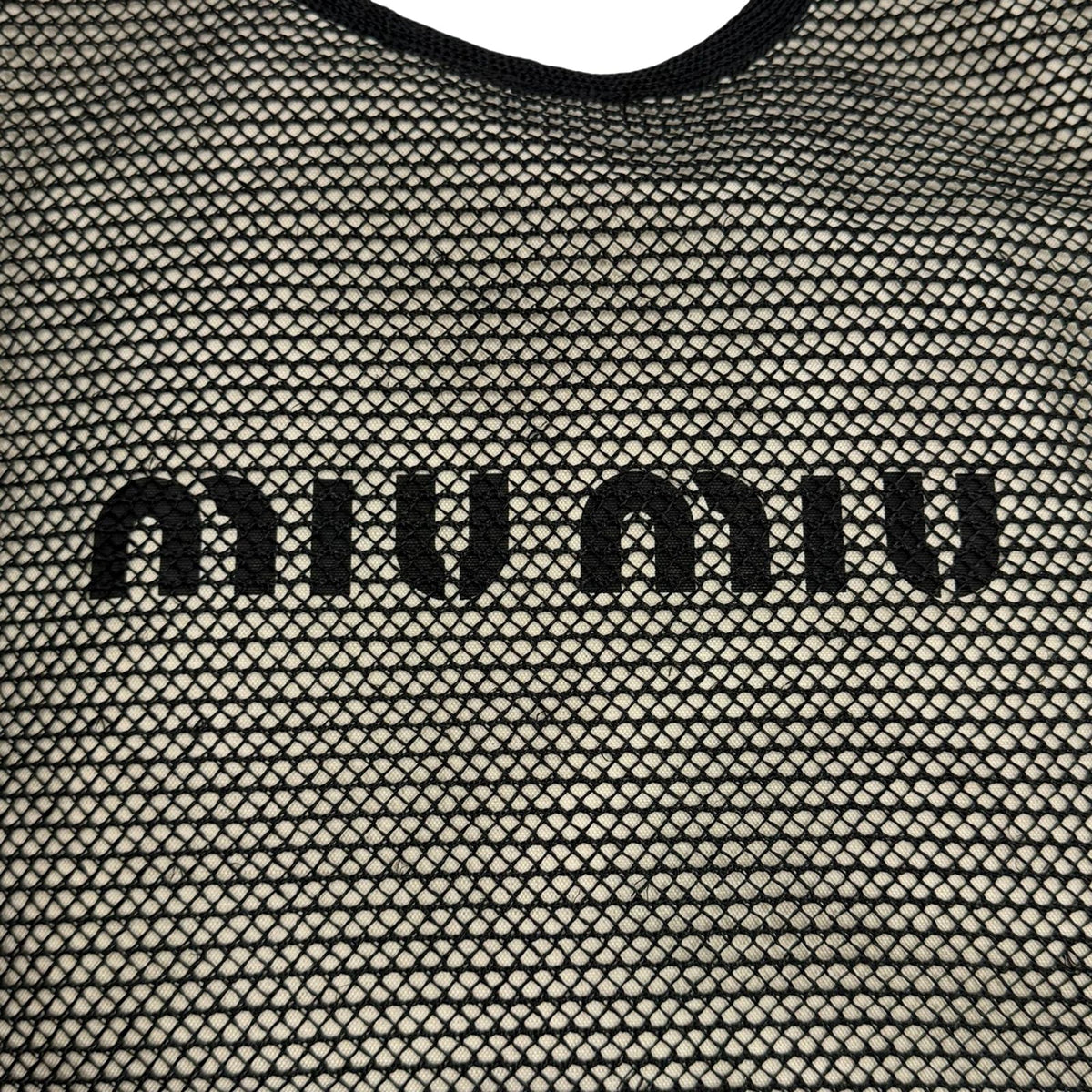 Miu Miu Raffia Mesh Ivy Tote