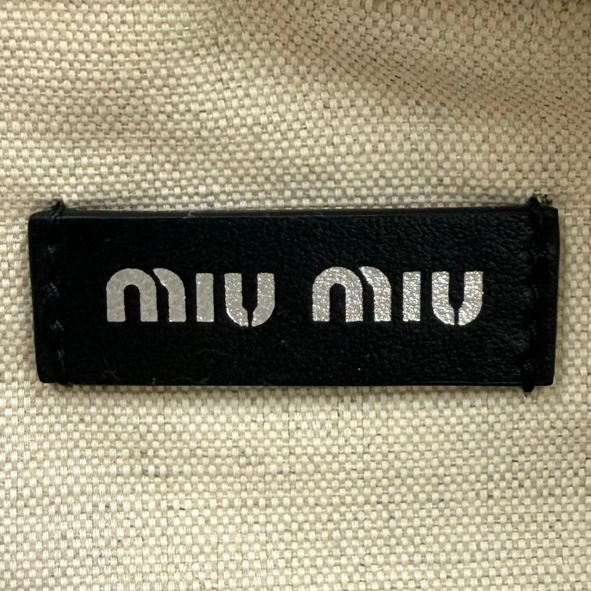 Miu Miu Raffia Mesh Ivy Tote