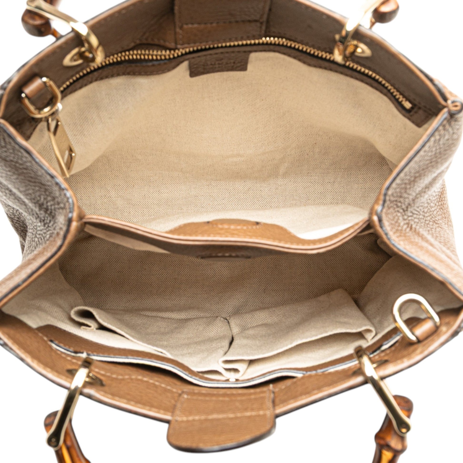 Gucci Small Calfskin Bamboo Shopper Satchel