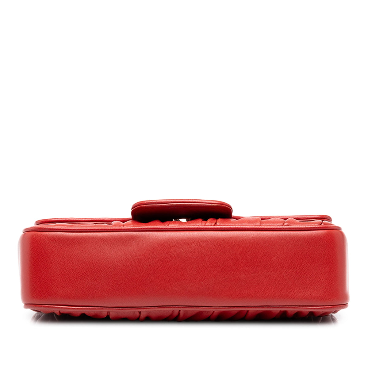 Prada Nappa Gaufre Chain Flap — Red