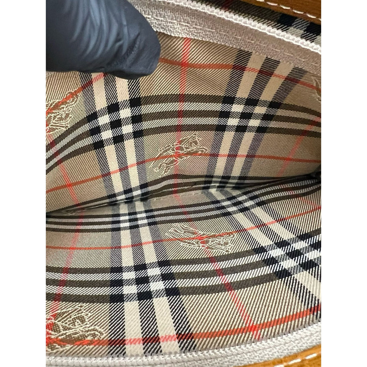 Burberry Leather Tote — Brown