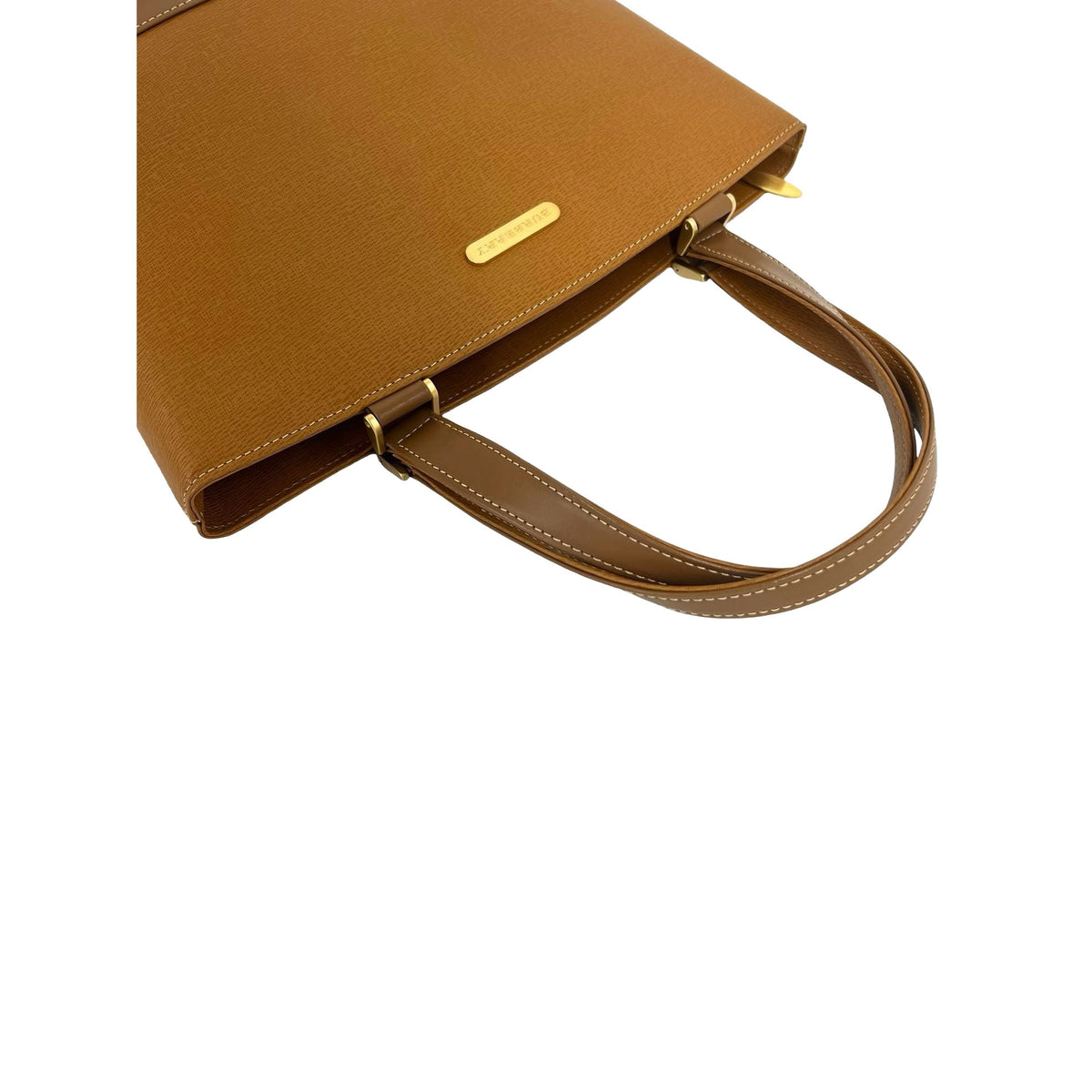 Burberry Leather Tote — Brown
