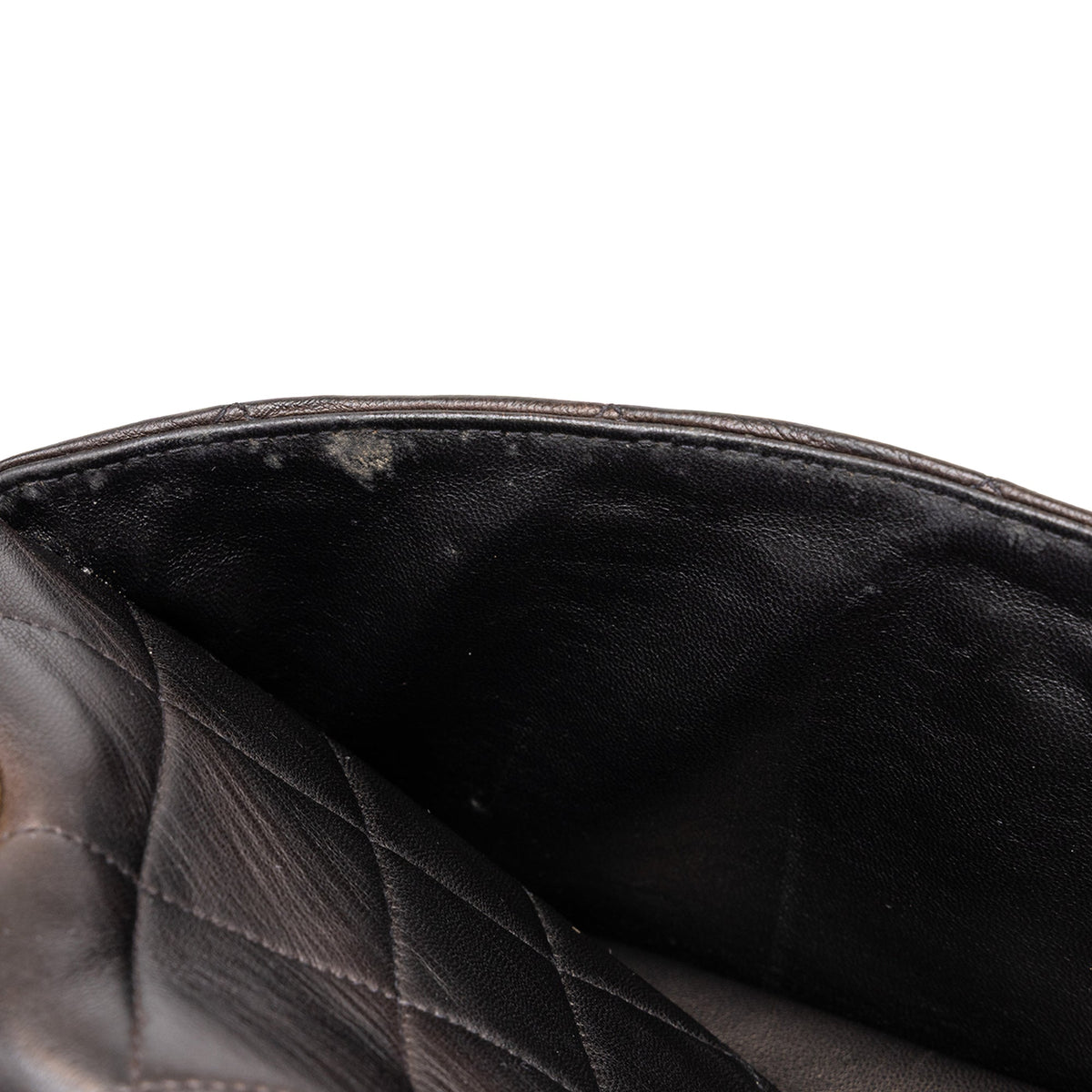 Chanel XL CC Quilted Lambskin Square Single Flap — Black