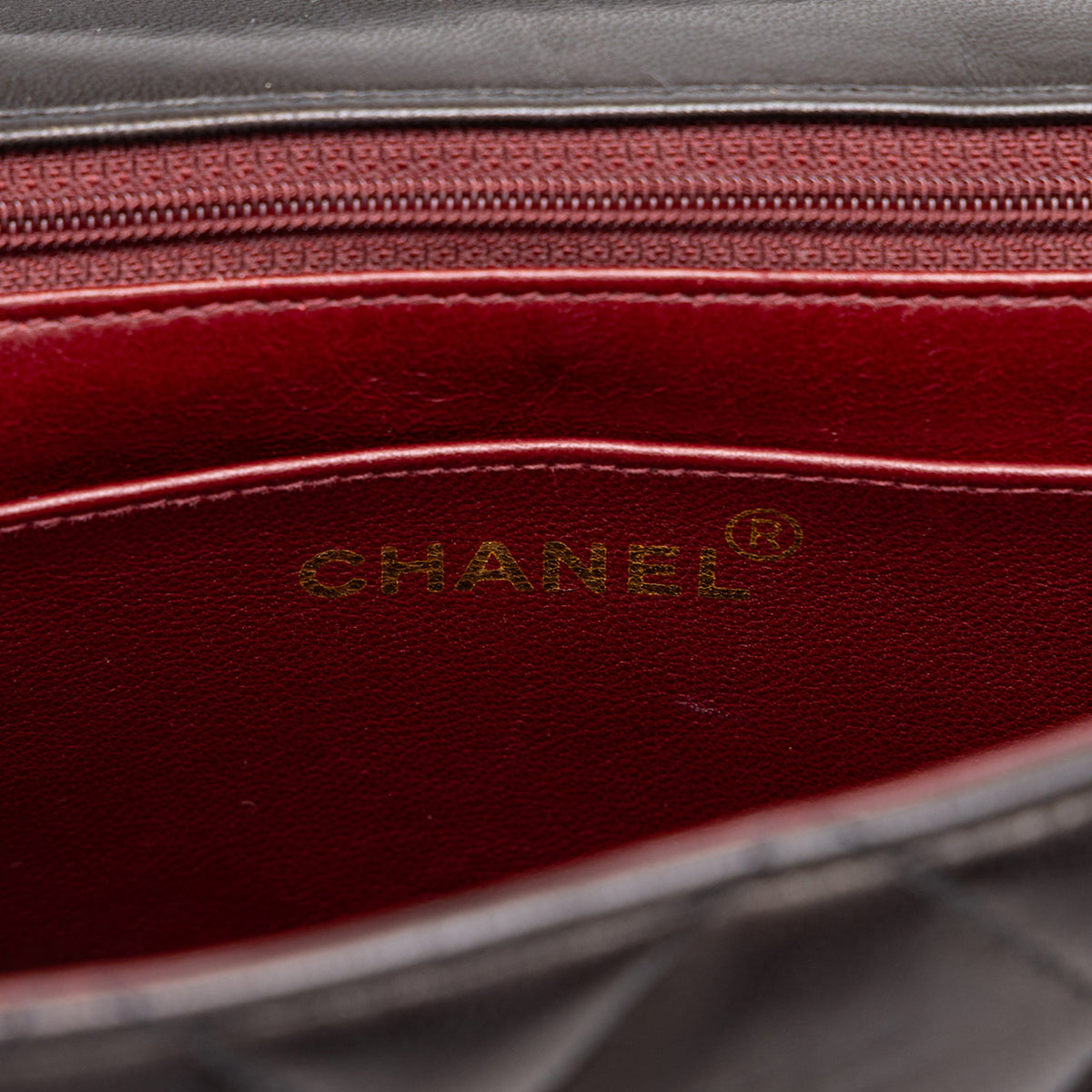 Chanel XL CC Quilted Lambskin Square Single Flap — Black