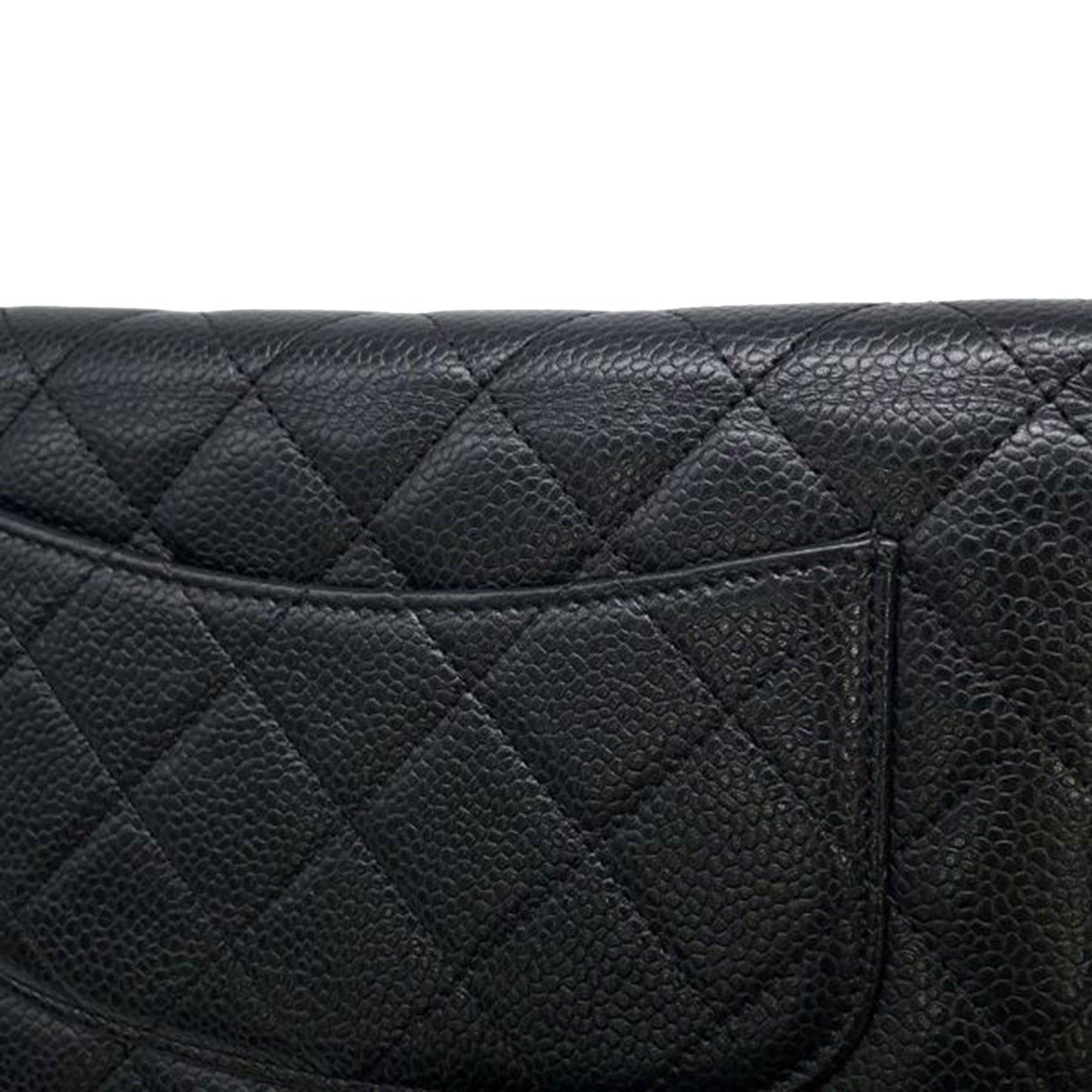 Chanel CC Quilted Caviar Wallet on Chain