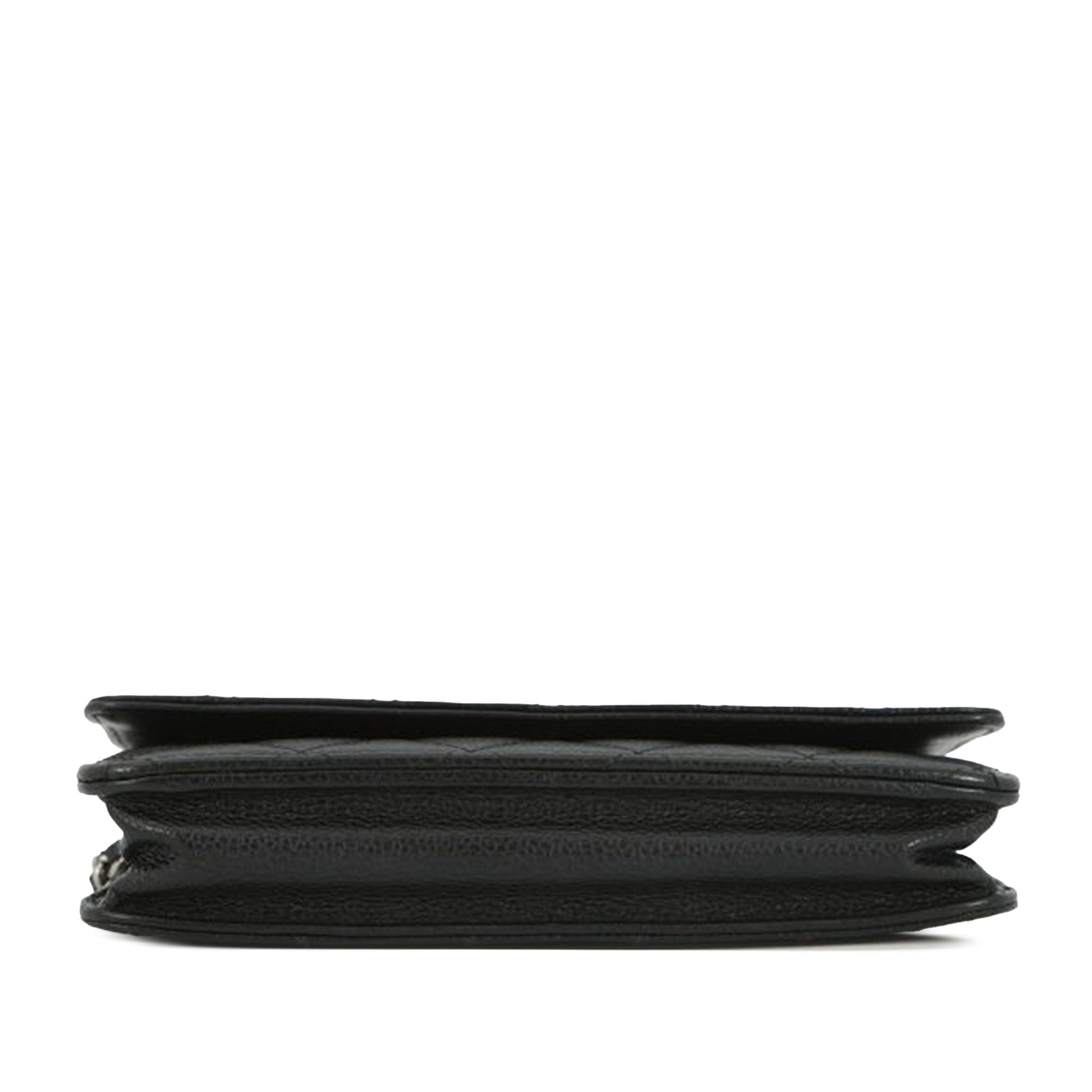 Chanel CC Quilted Caviar Wallet on Chain