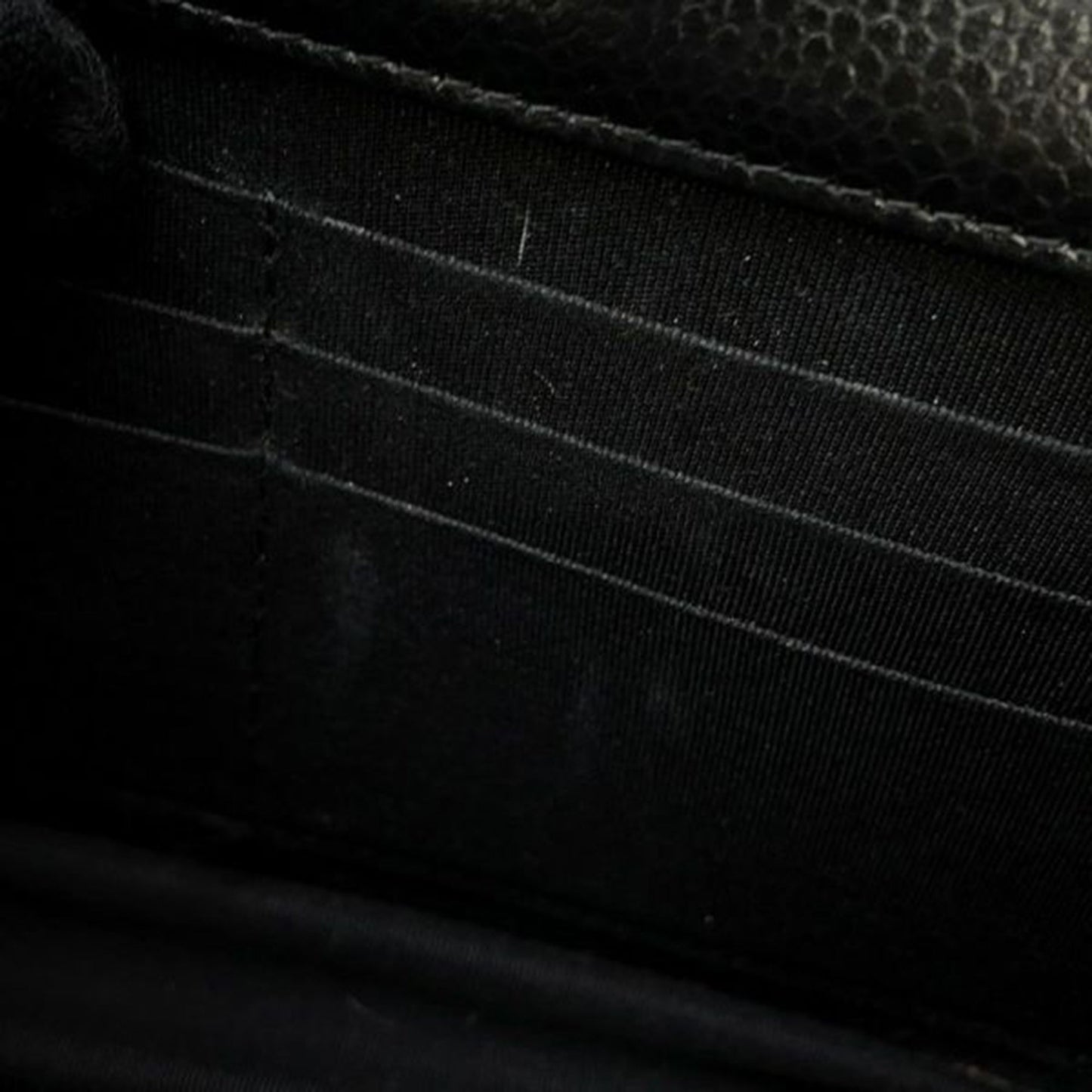 Chanel CC Quilted Caviar Wallet on Chain