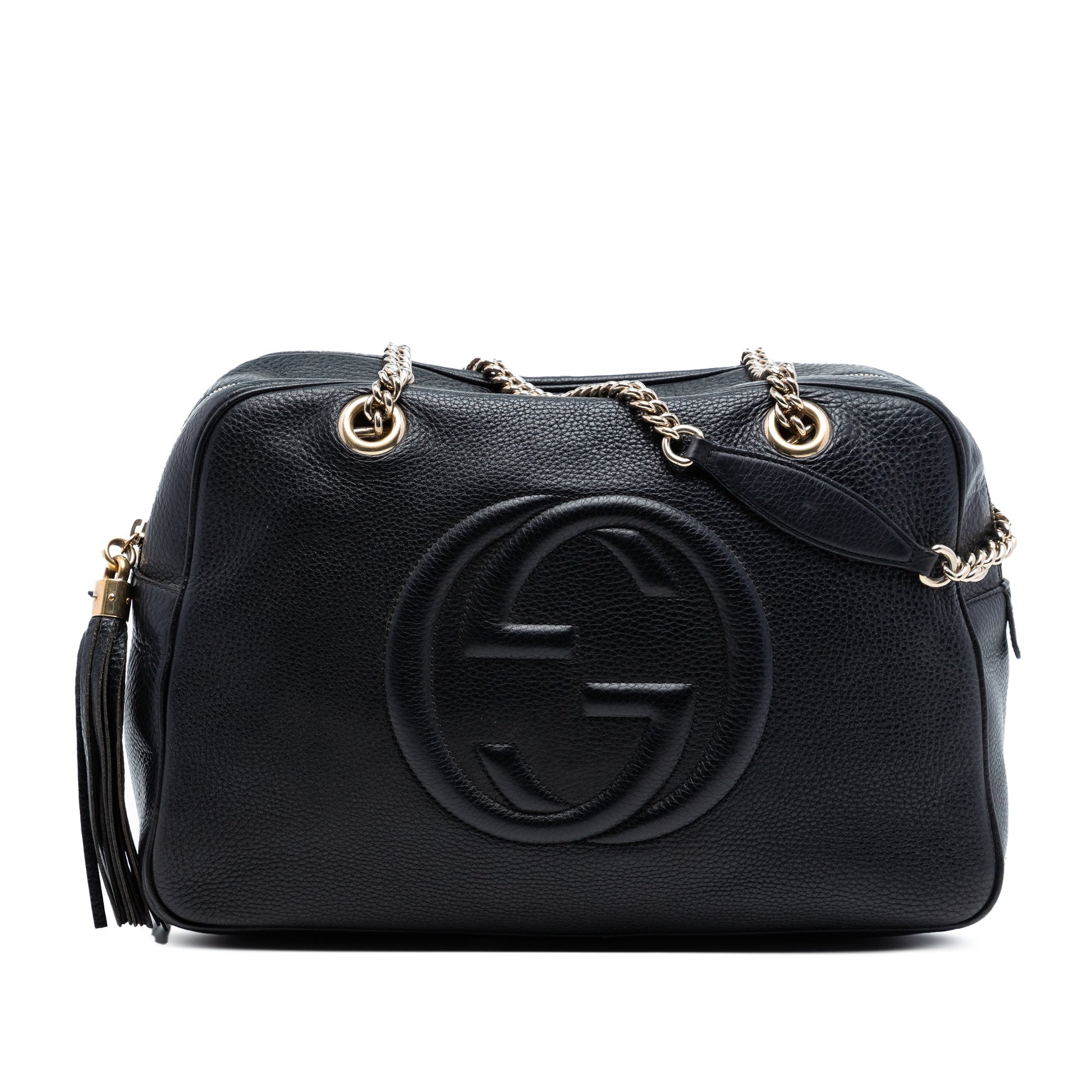 Leather Soho Chain Shoulder Bag