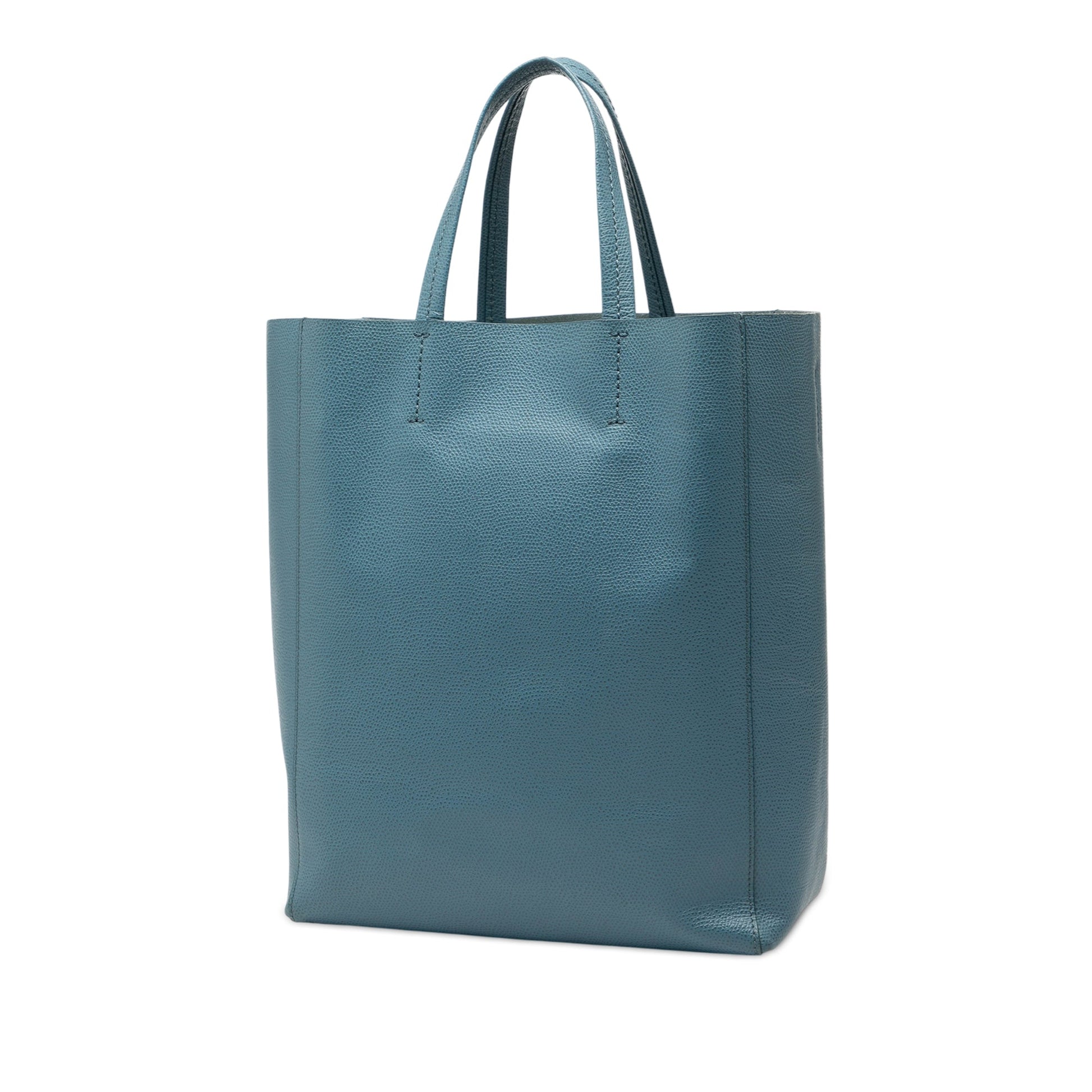 Celine Small Grained Calfskin Vertical Cabas Satchel