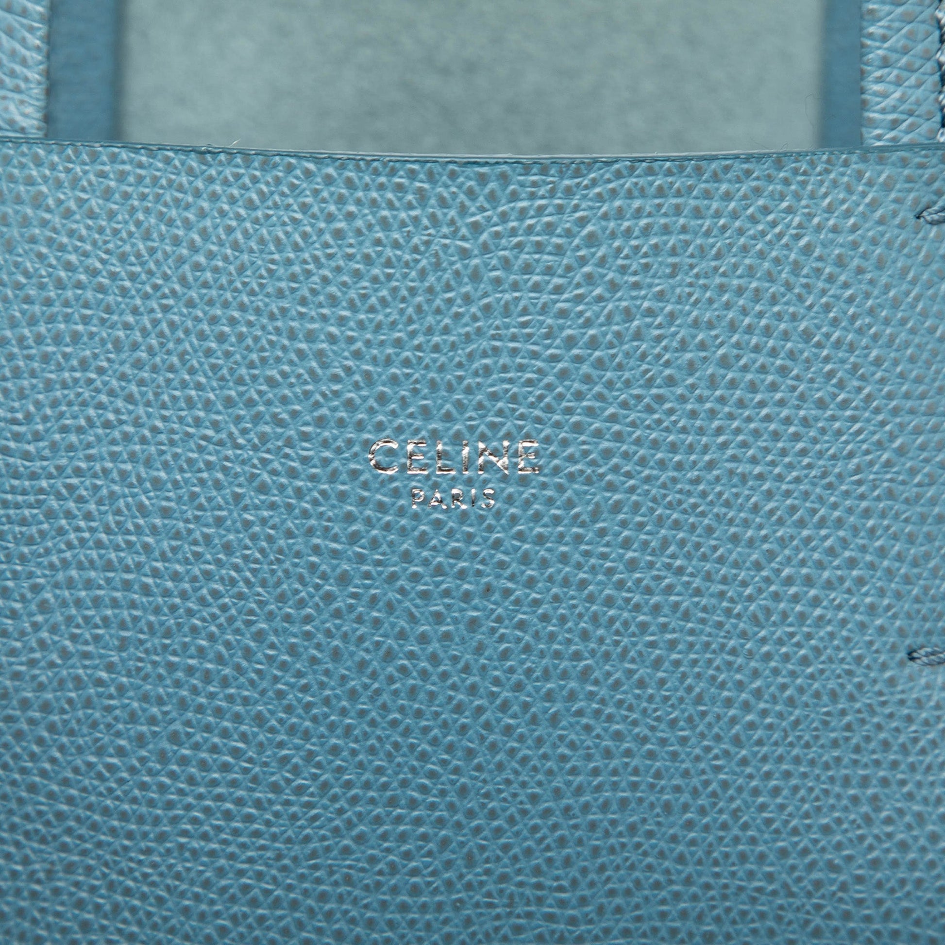 Celine Small Grained Calfskin Vertical Cabas Satchel
