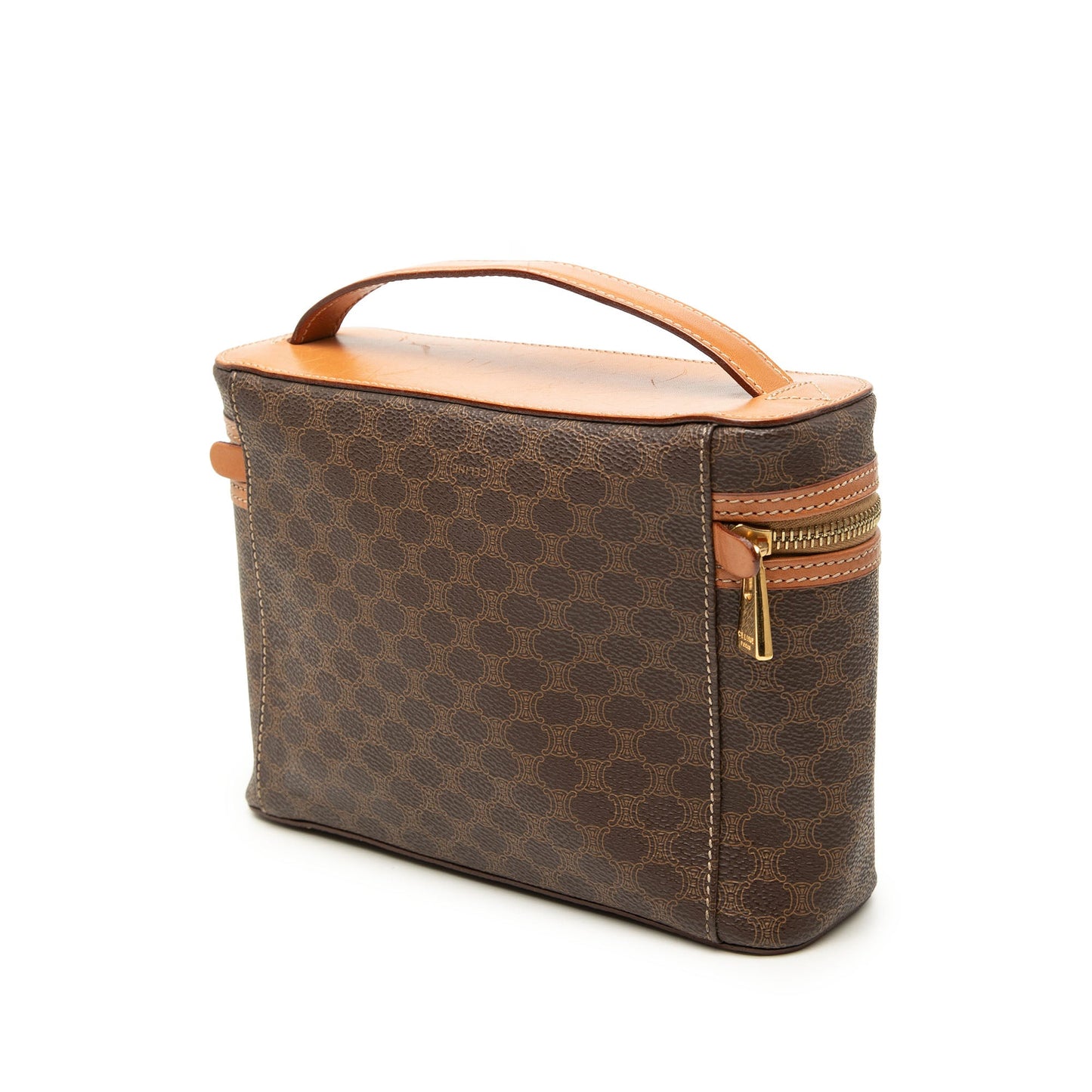 Celine Macadam Coated Canvas Vanity Bag