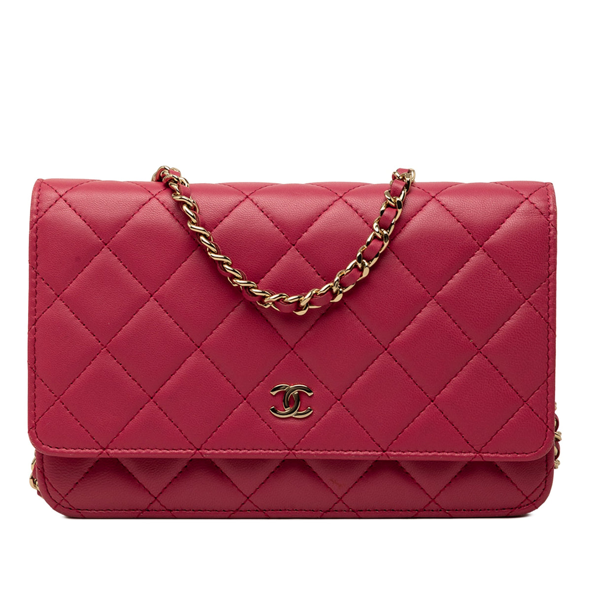 Chanel CC Quilted Lambskin Wallet on Chain