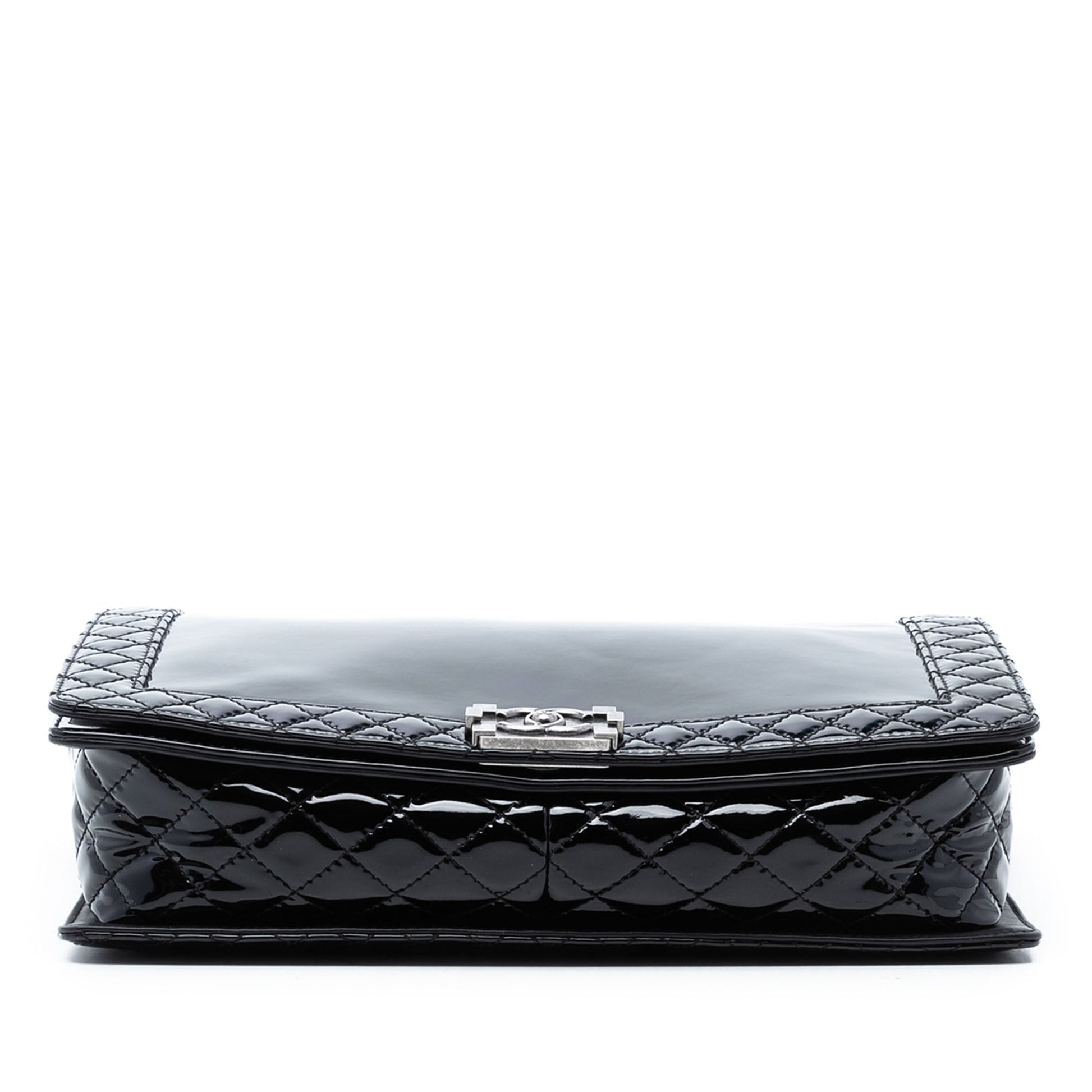 Chanel Extra Large Patent Boy Reverso Flap