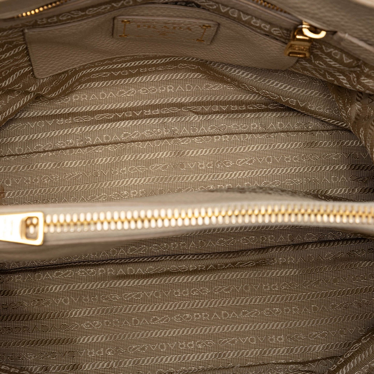 Prada Vitello Daino Open Convertible Tote