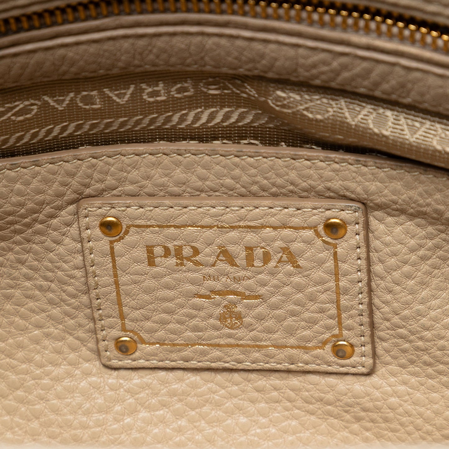 Prada Vitello Daino Open Convertible Tote