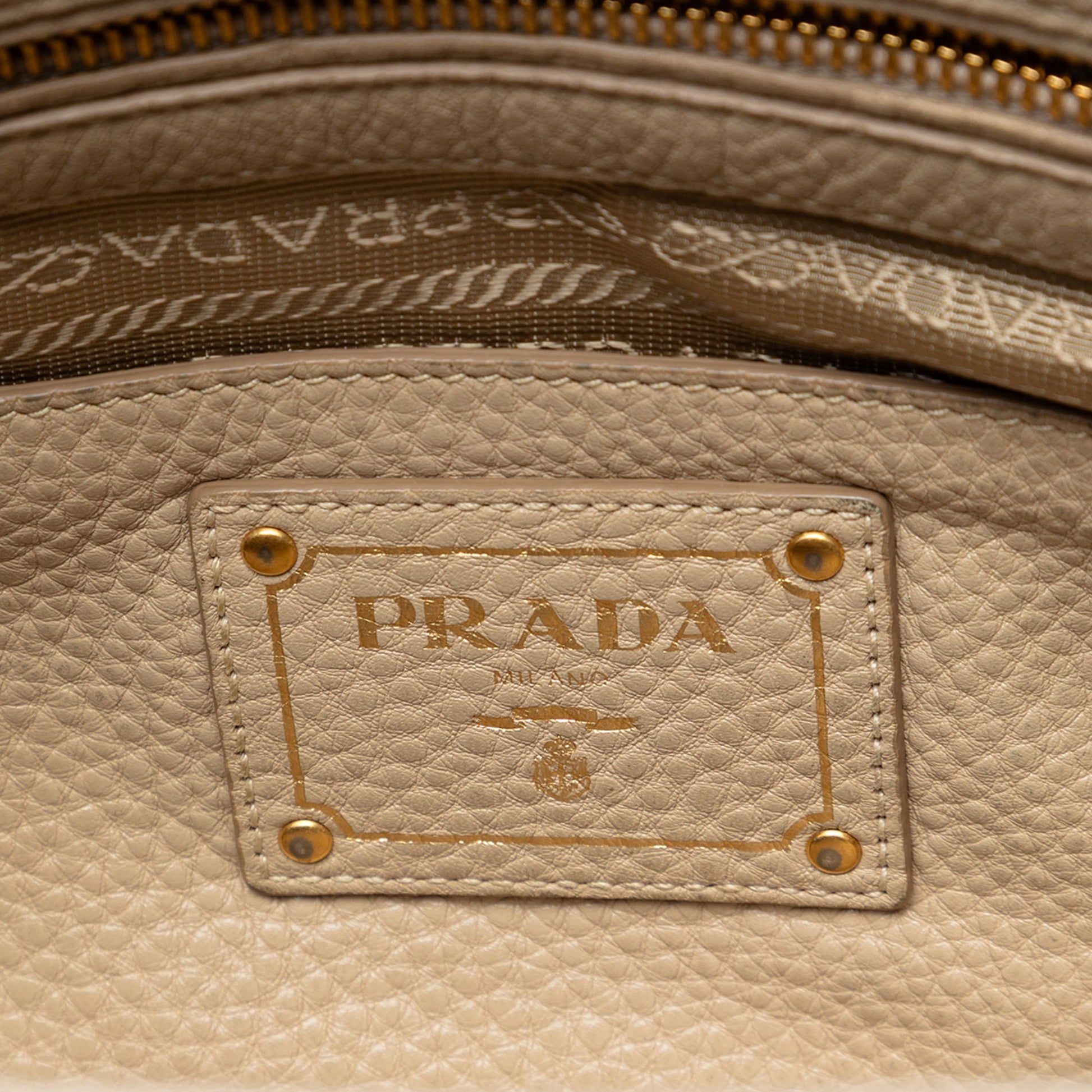 Prada Vitello Daino Open Convertible Tote