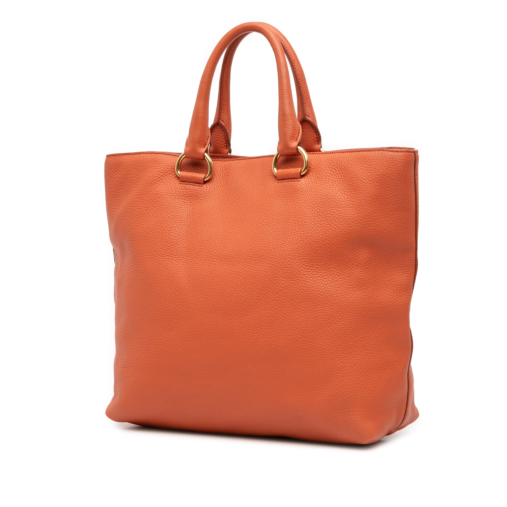 Prada Vitello Daino Open Convertible Tote