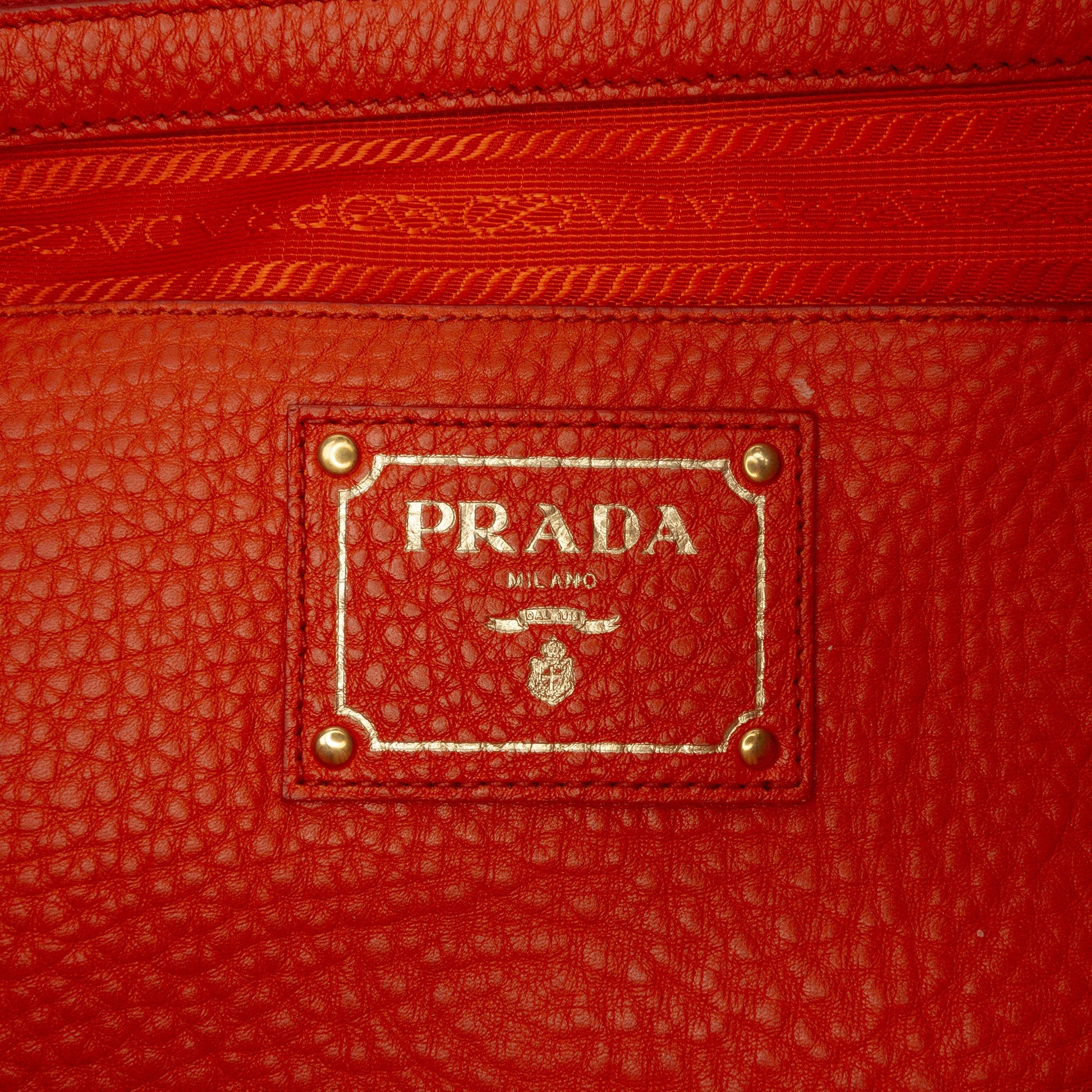 Prada Vitello Daino Open Convertible Tote