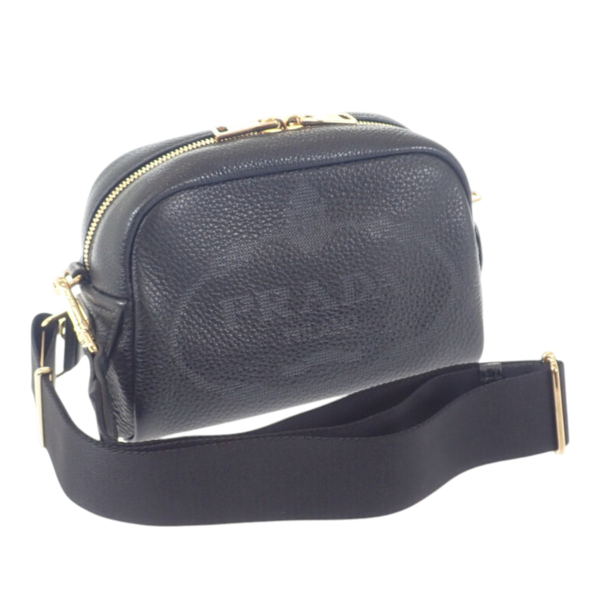 Prada Vitello Daino Perforated Logo Camera Bag
