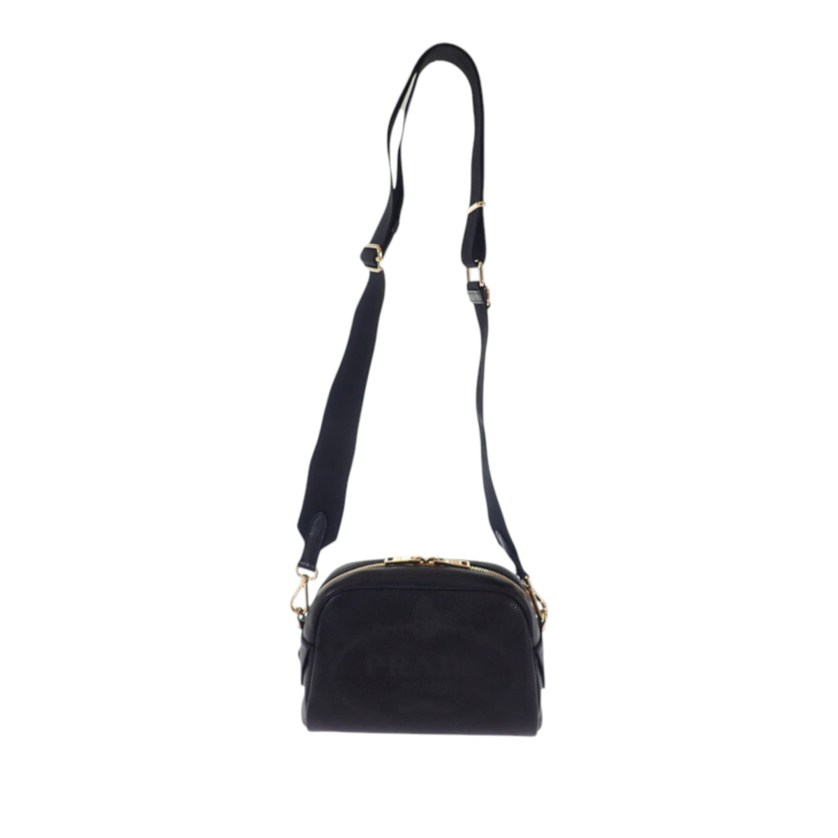 Prada Vitello Daino Perforated Logo Camera Bag