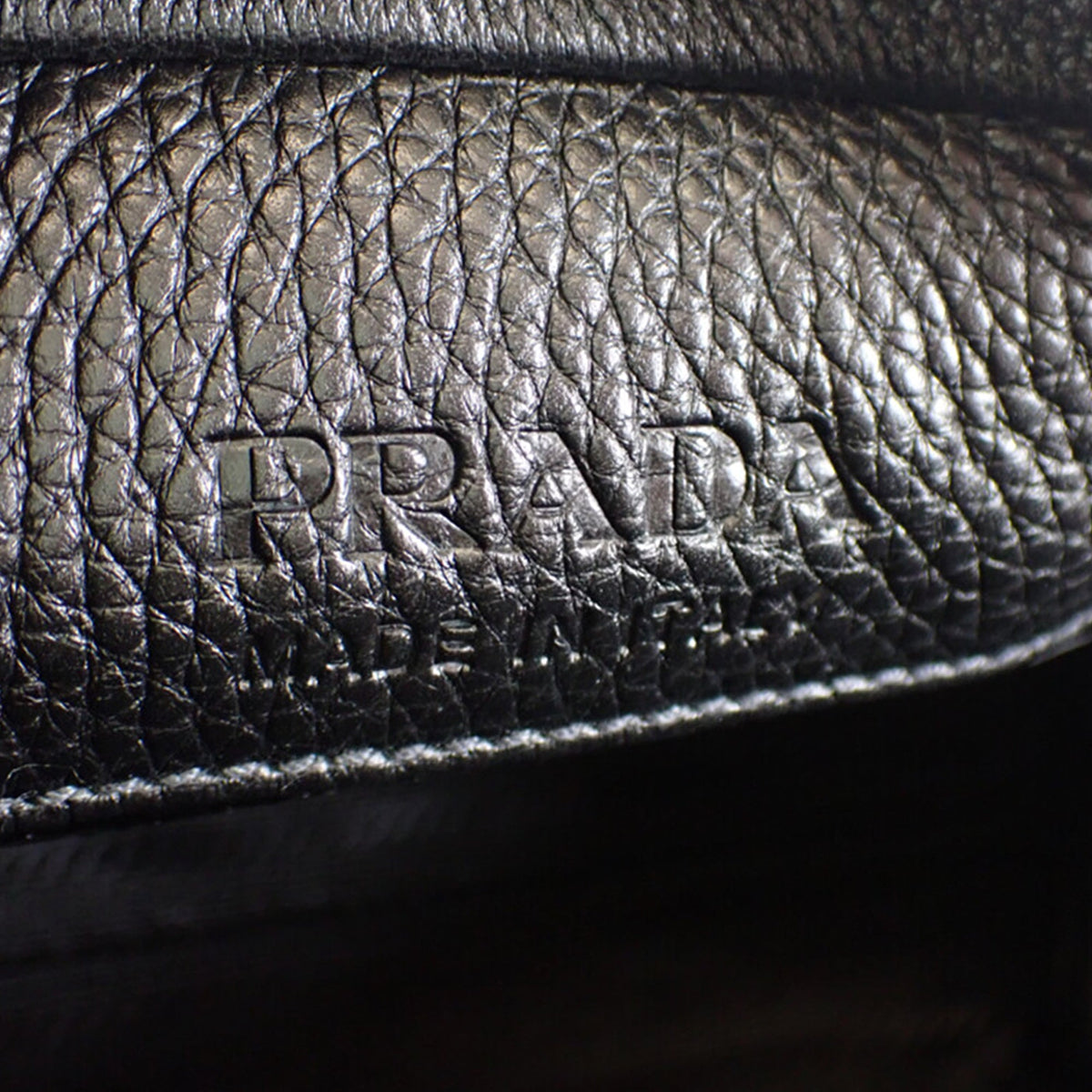 Prada Vitello Daino Perforated Logo Camera Bag