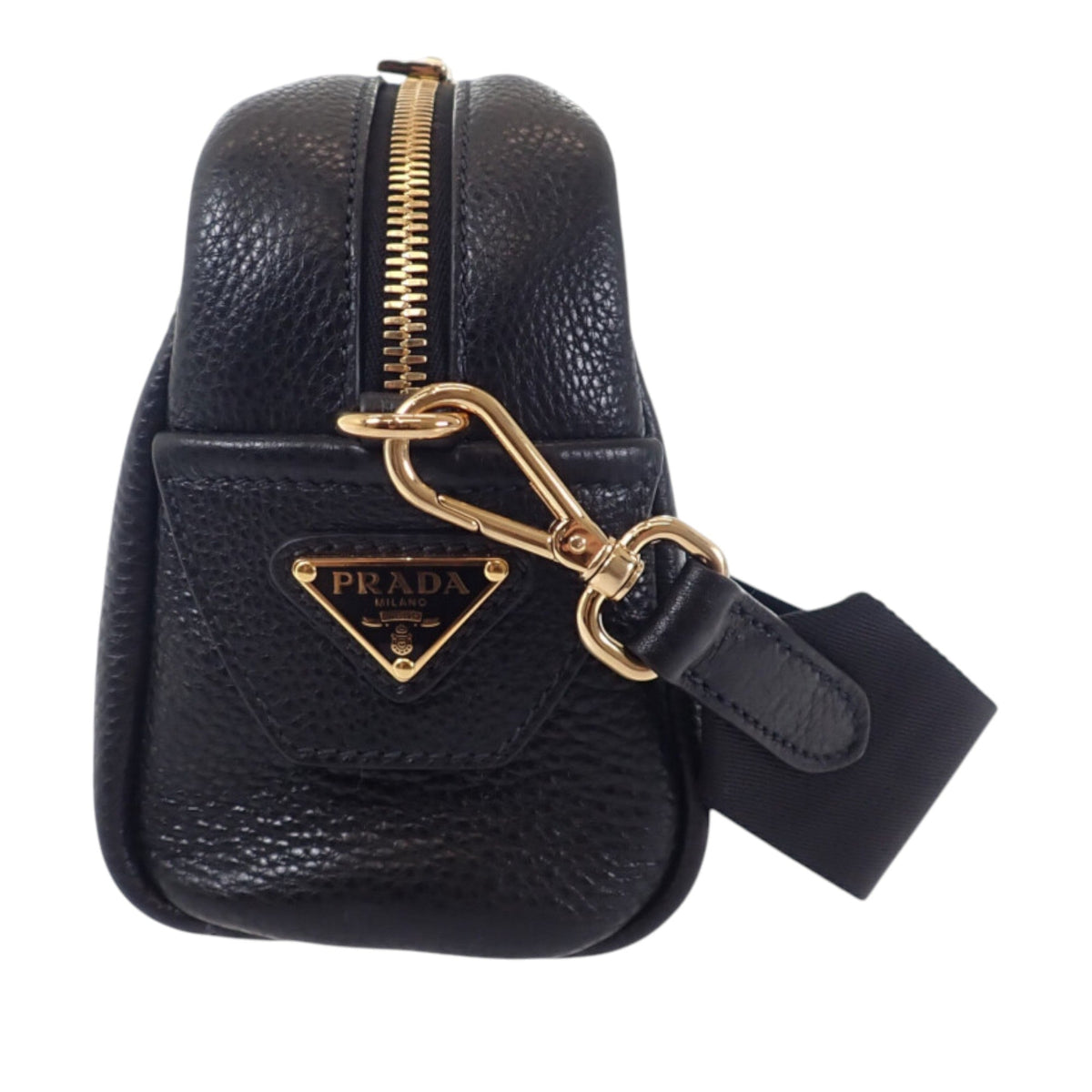 Prada Vitello Daino Perforated Logo Camera Bag