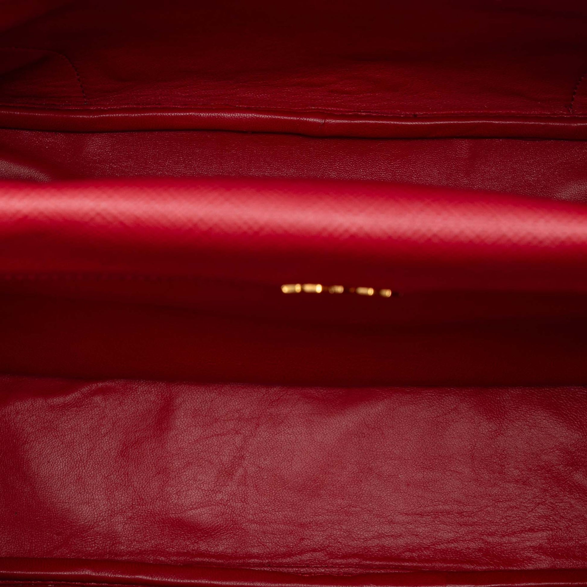 Prada Large Canapa and Saffiano Double Satchel