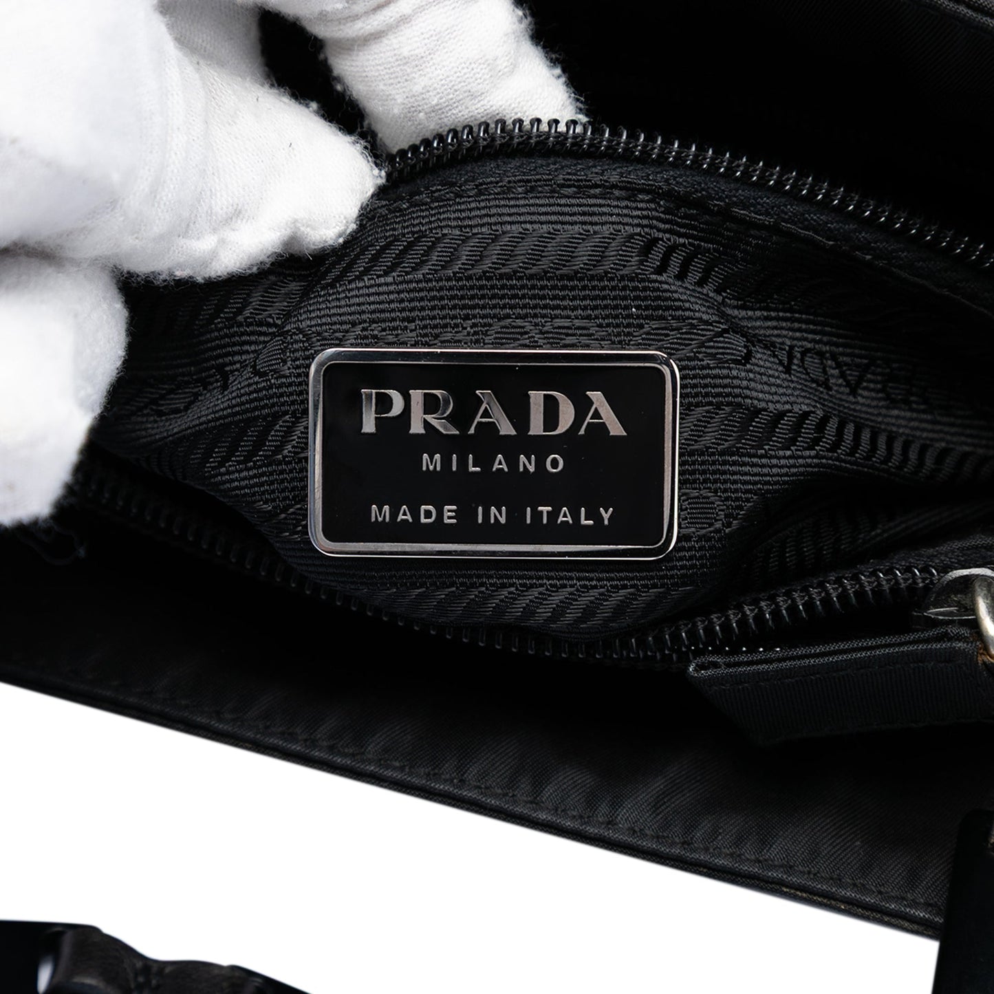 Prada Tessuto Impunto Chain Tote
