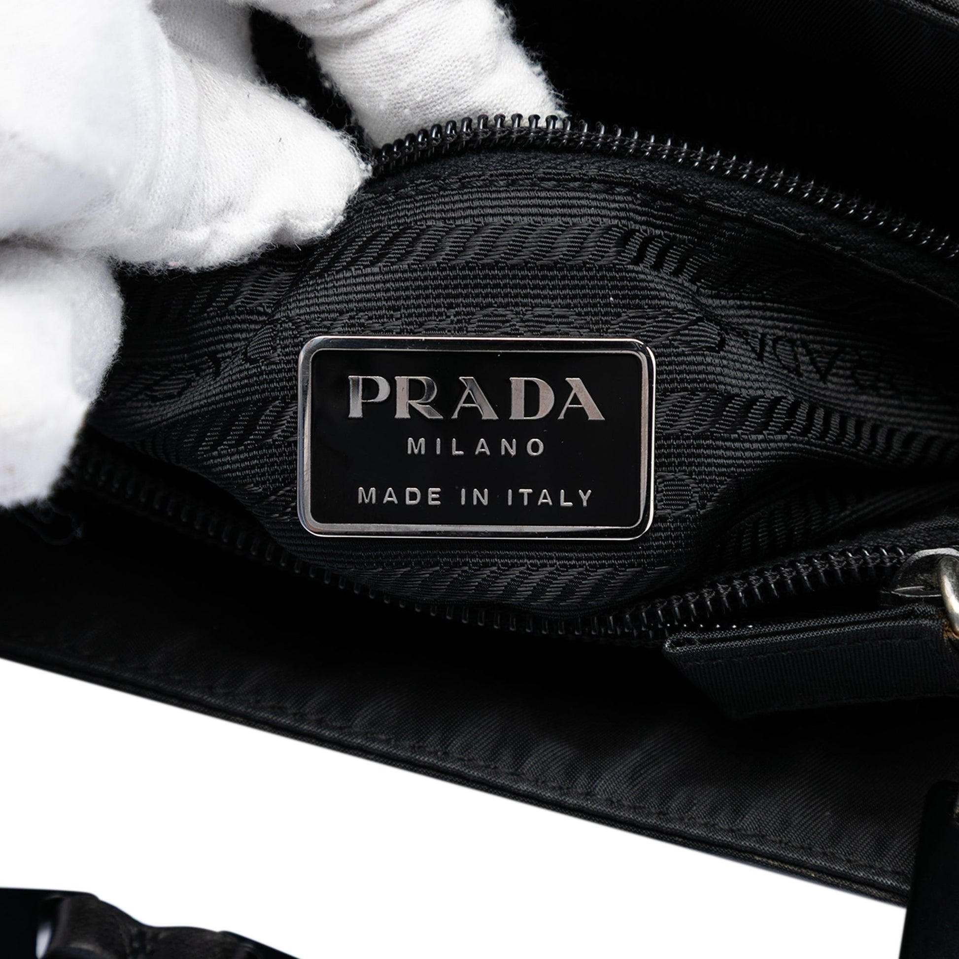Prada Tessuto Impunto Chain Tote