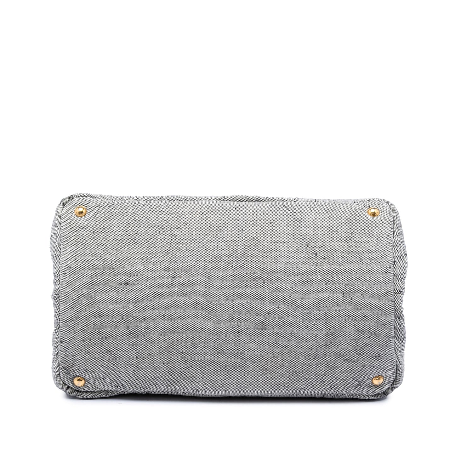 Prada Large Canvas Canapa Logo Satchel