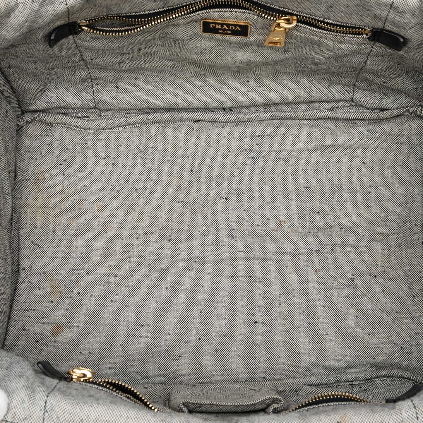 Prada Large Canvas Canapa Logo Satchel