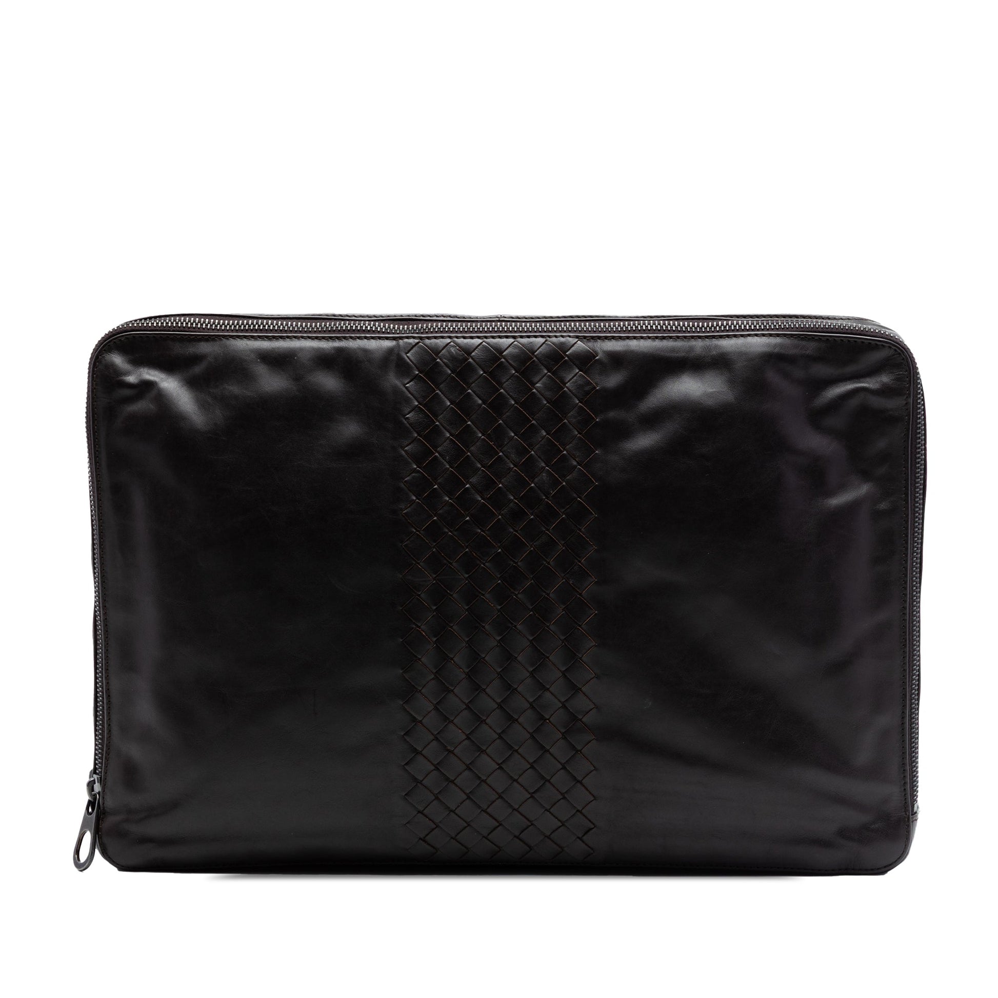 Bottega Veneta Intrecciato Trimmed Nappa Document Case