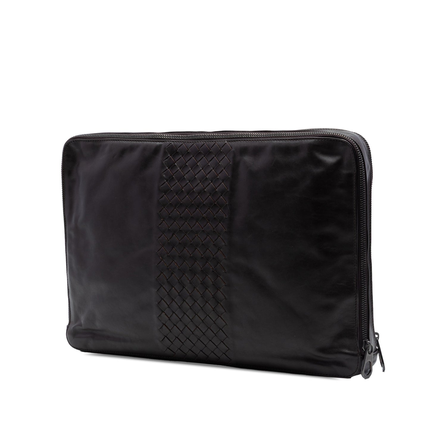 Bottega Veneta Intrecciato Trimmed Nappa Document Case