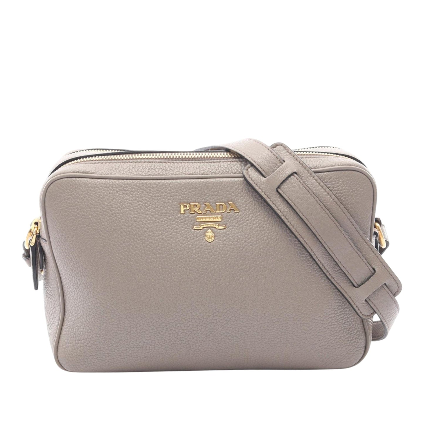Prada Vitello Daino Double Zip Camara Bag