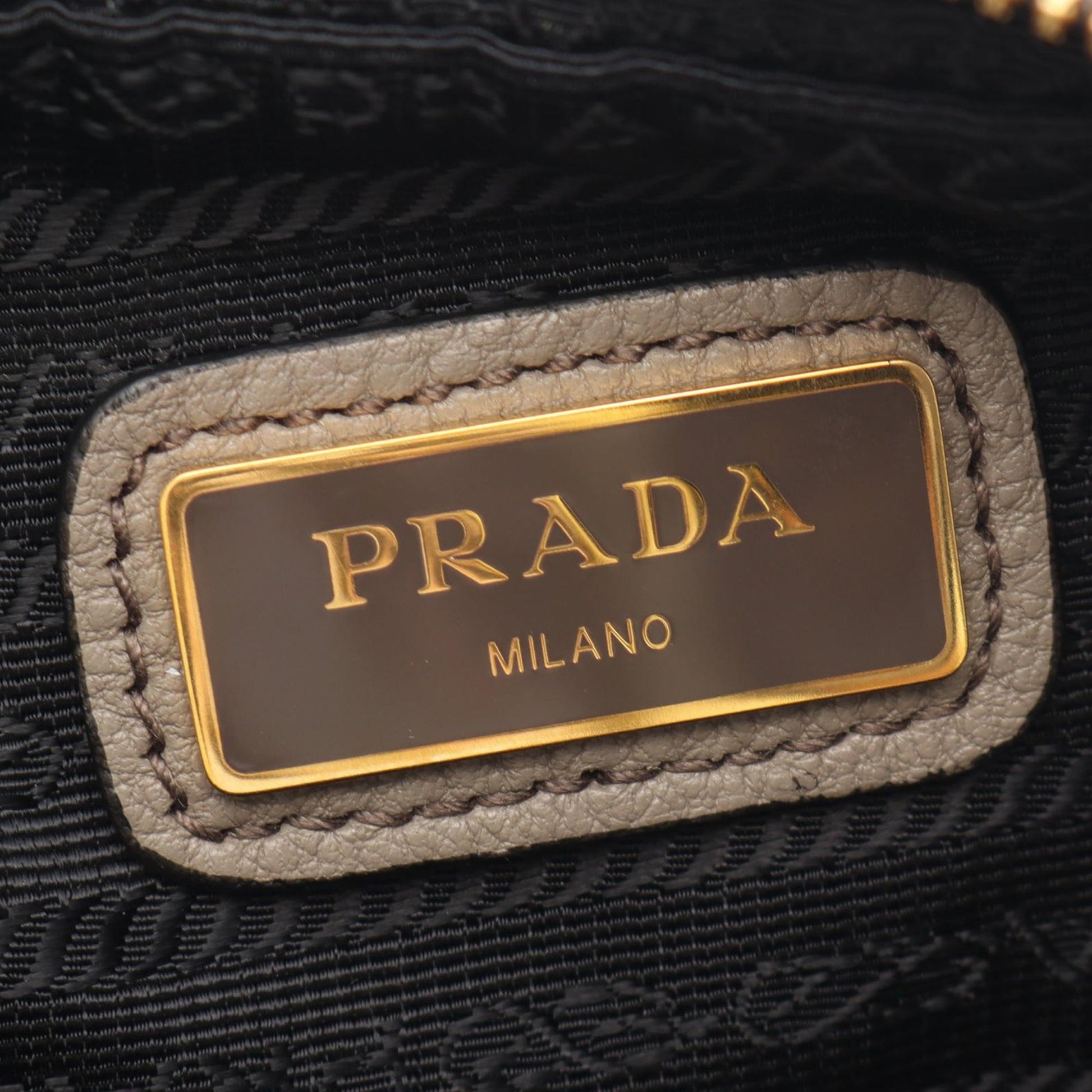 Prada Vitello Daino Double Zip Camara Bag