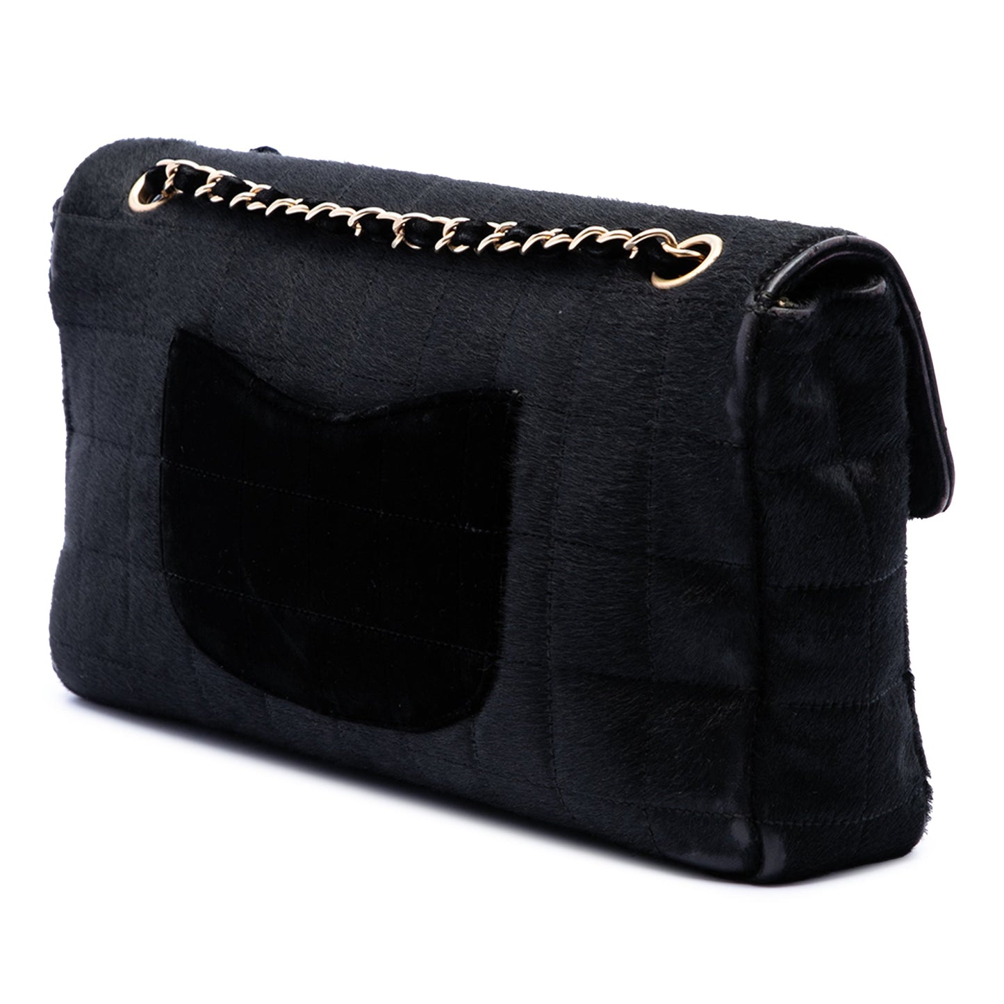 Chanel Chocolate Bar Pony Hair East West Flap