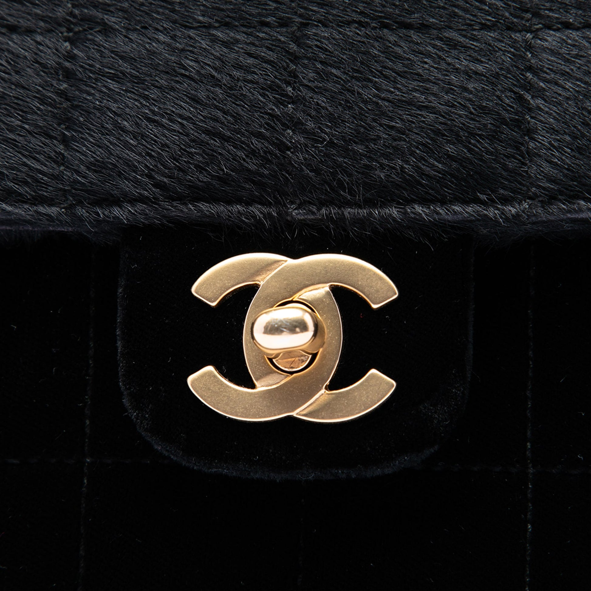Chanel Chocolate Bar Pony Hair East West Flap