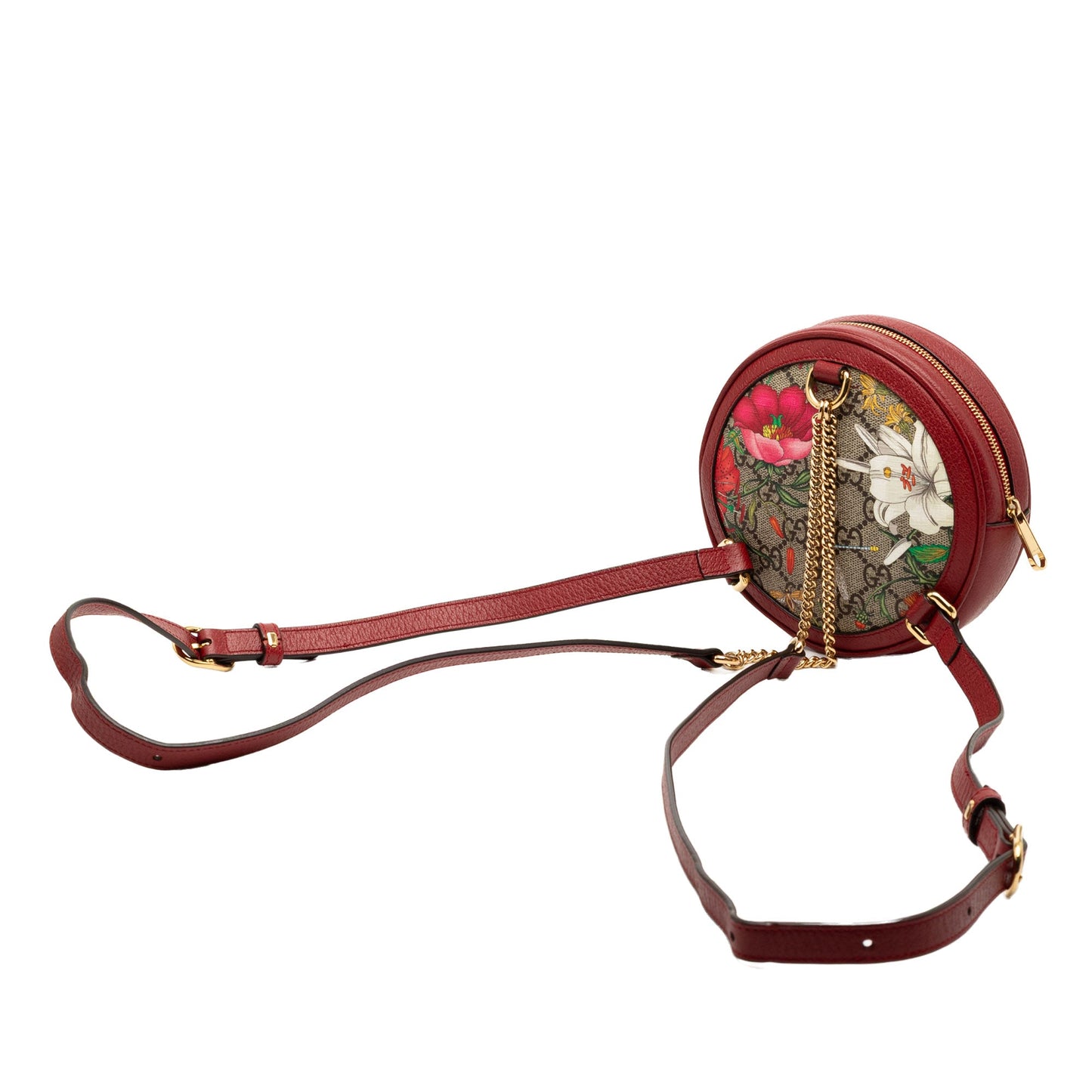 Gucci Mini GG Supreme Flora Round Ophidia Backpack