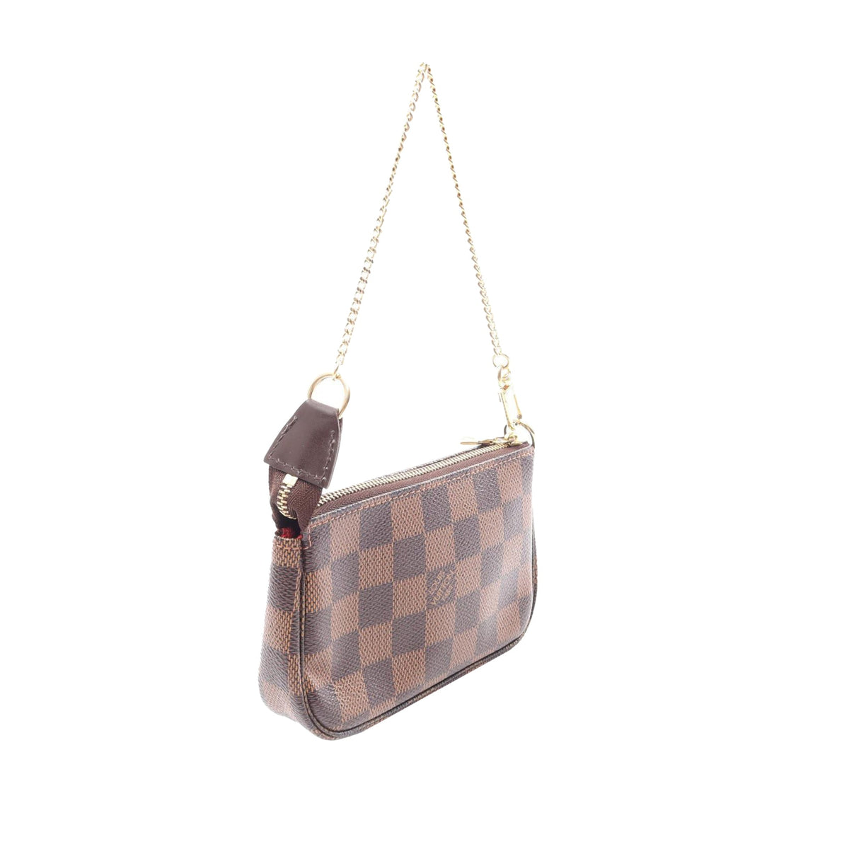 Louis Vuitton Damier Ebene Trunks and Bags Mini Pochette Accessoires — Brown
