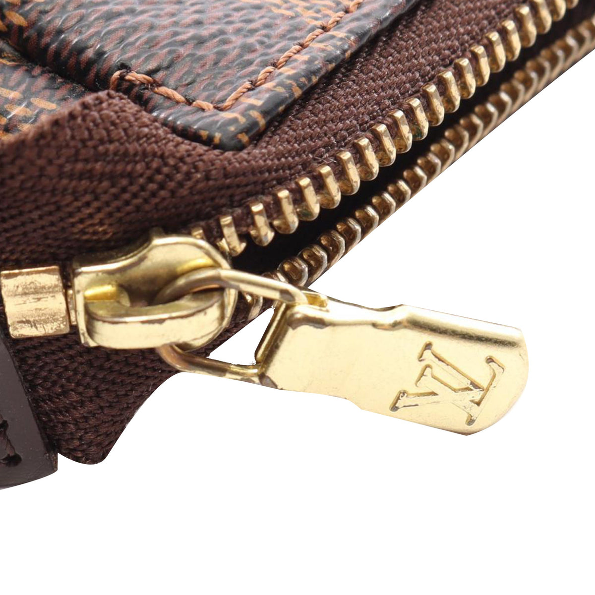 Louis Vuitton Damier Ebene Trunks and Bags Mini Pochette Accessoires — Brown