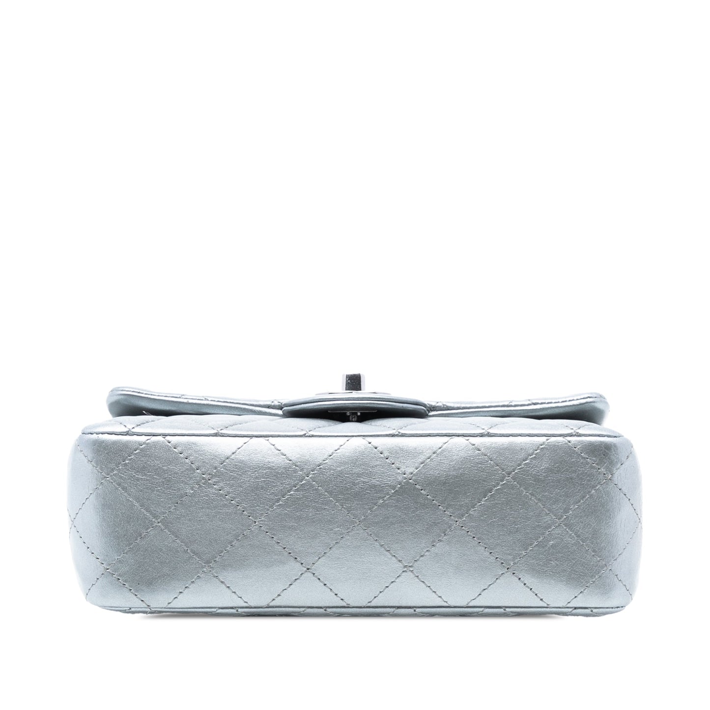 Chanel Small Quilted Metallic Lambskin Single Flap
