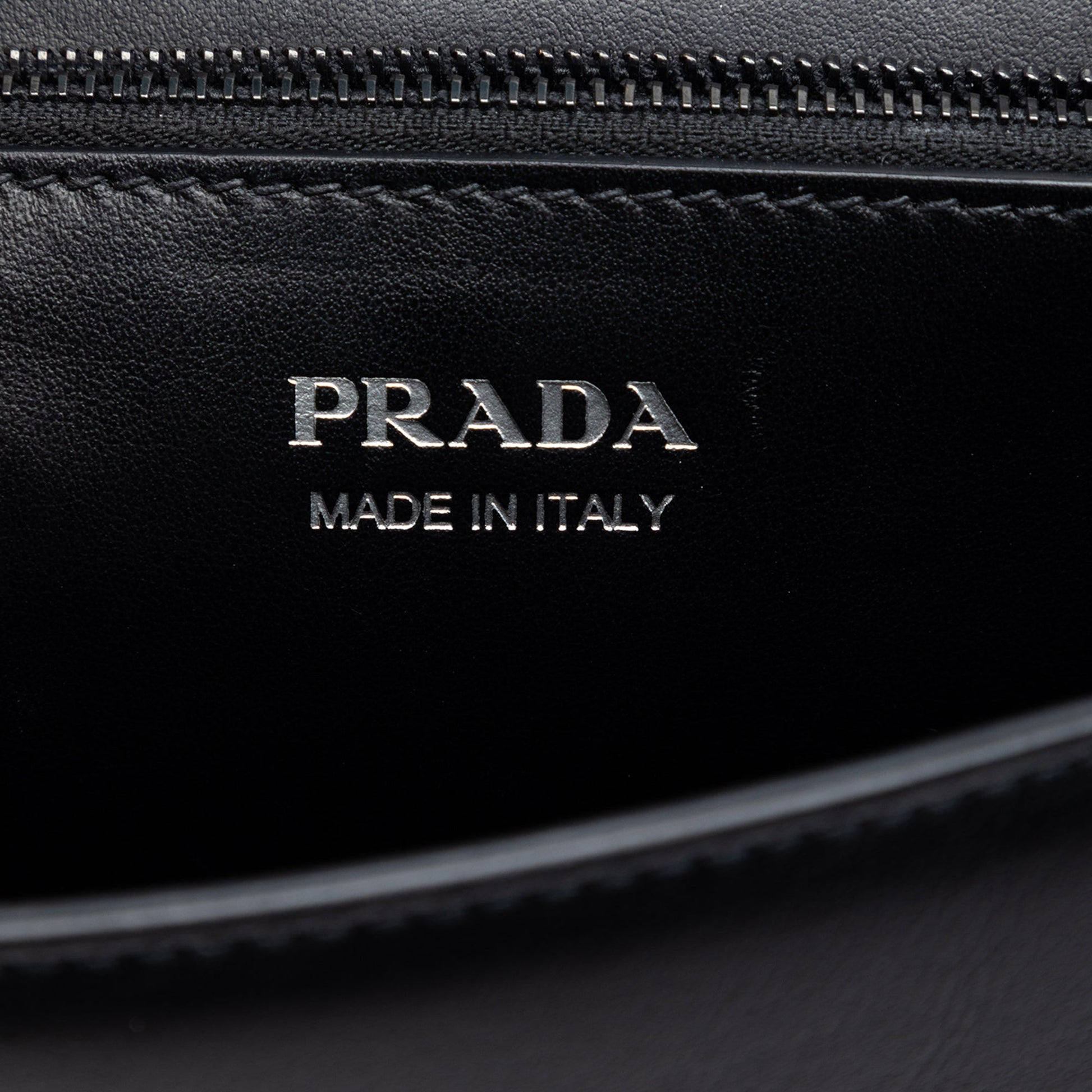 Prada Saffiano Trimmed Studded City Calf Elektra Crossbody