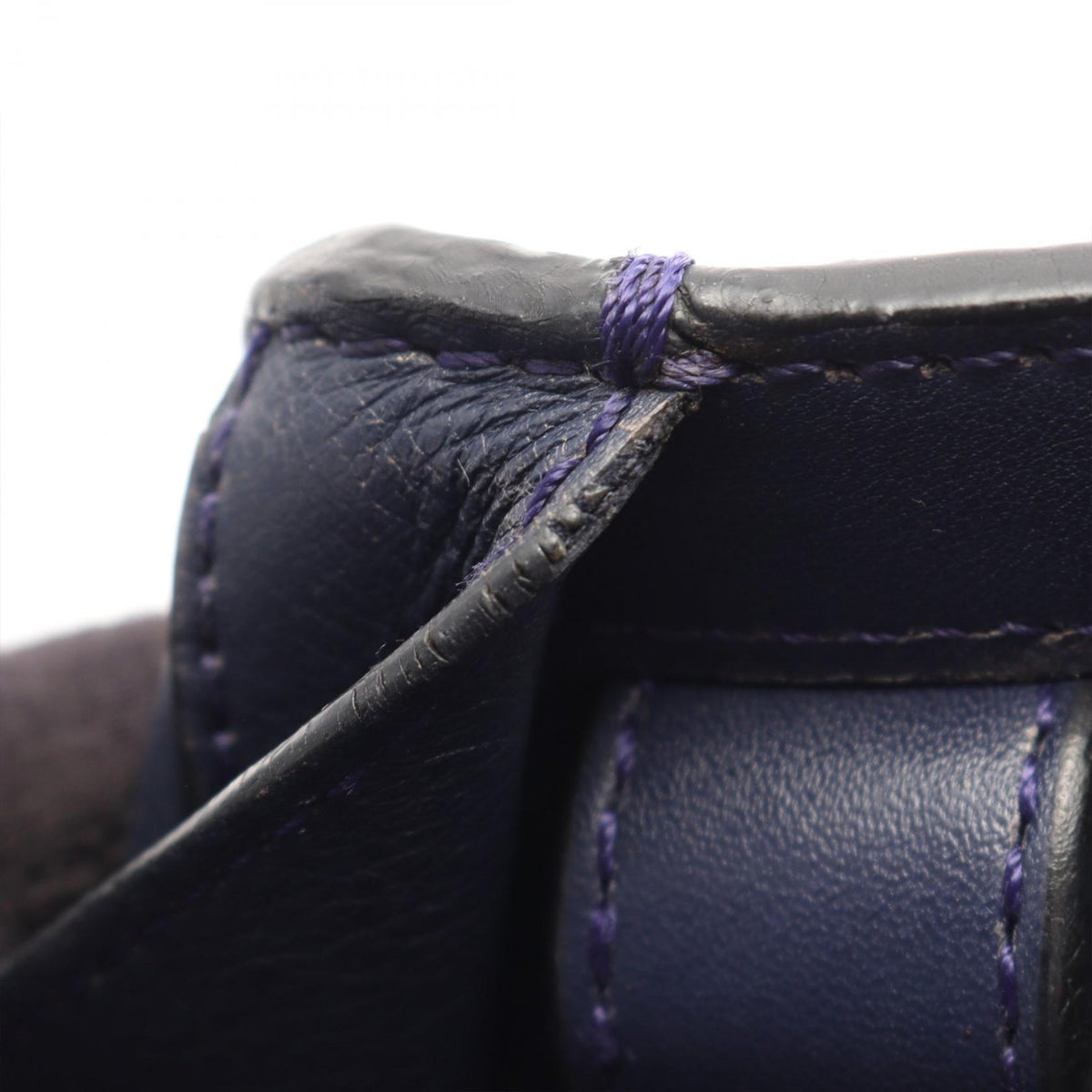 LOEWE Small Leather Hammock Satchel — Blue