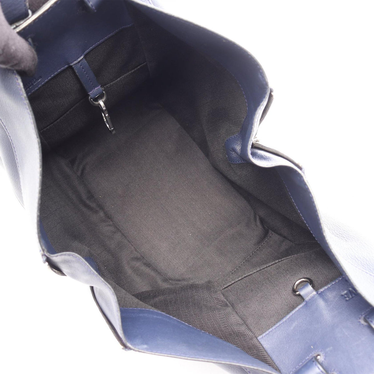 LOEWE Small Leather Hammock Satchel — Blue