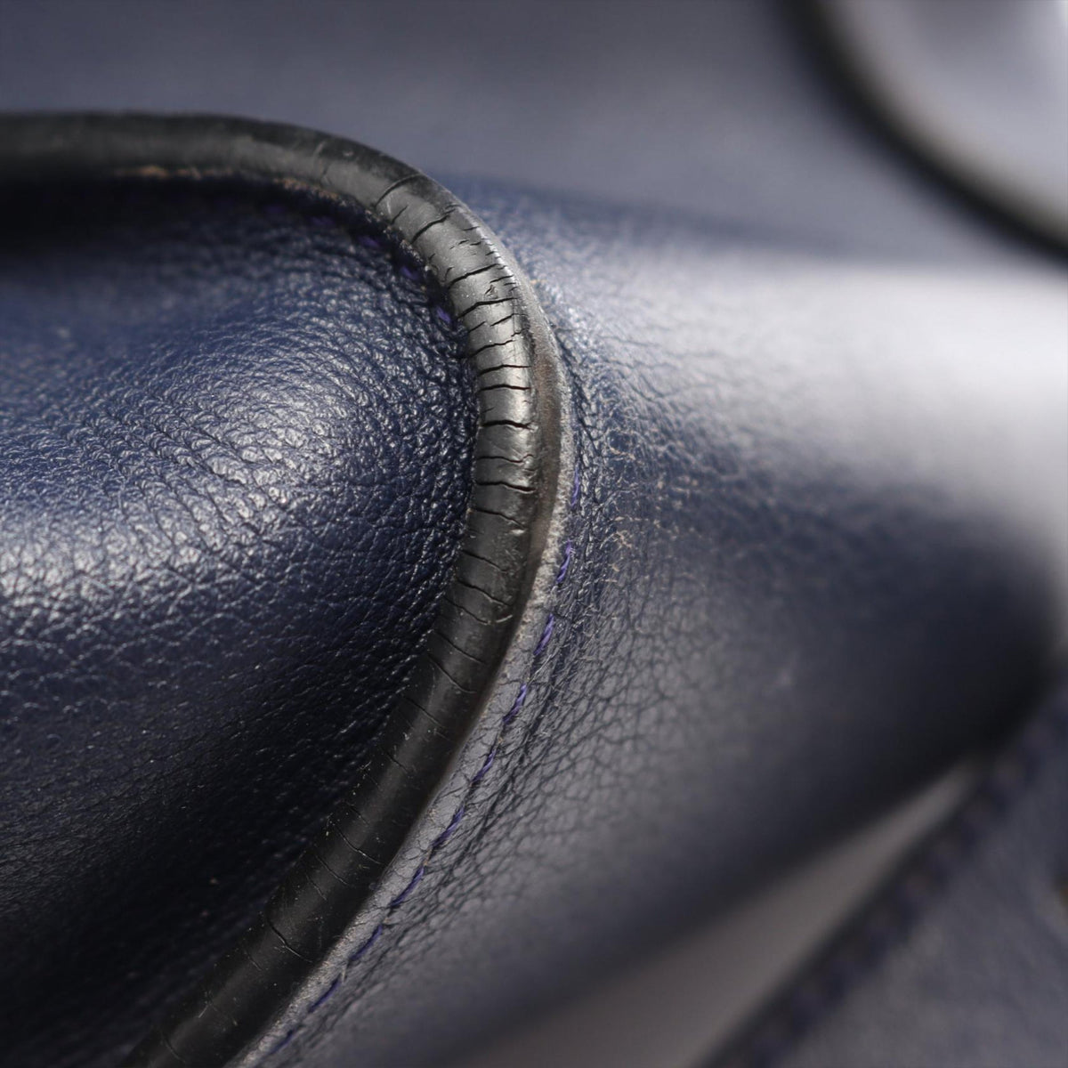 LOEWE Small Leather Hammock Satchel — Blue